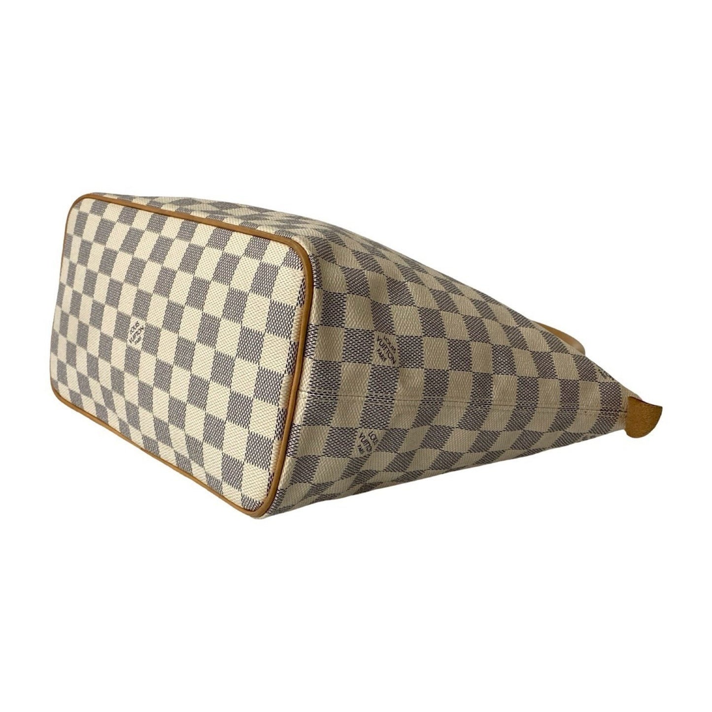 Louis Vuitton Saleya Pm Damier Azur Leather Tote Bag