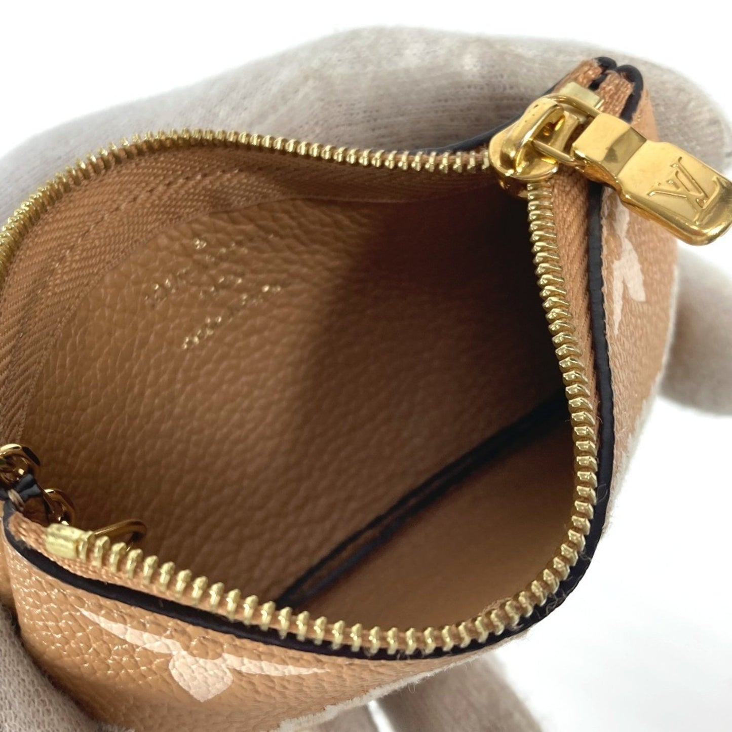 Louis Vuitton M81165 Monogram Empreinte Pochette Cle Wallet Coin Purse Key Ring Wallet/Coin Case
