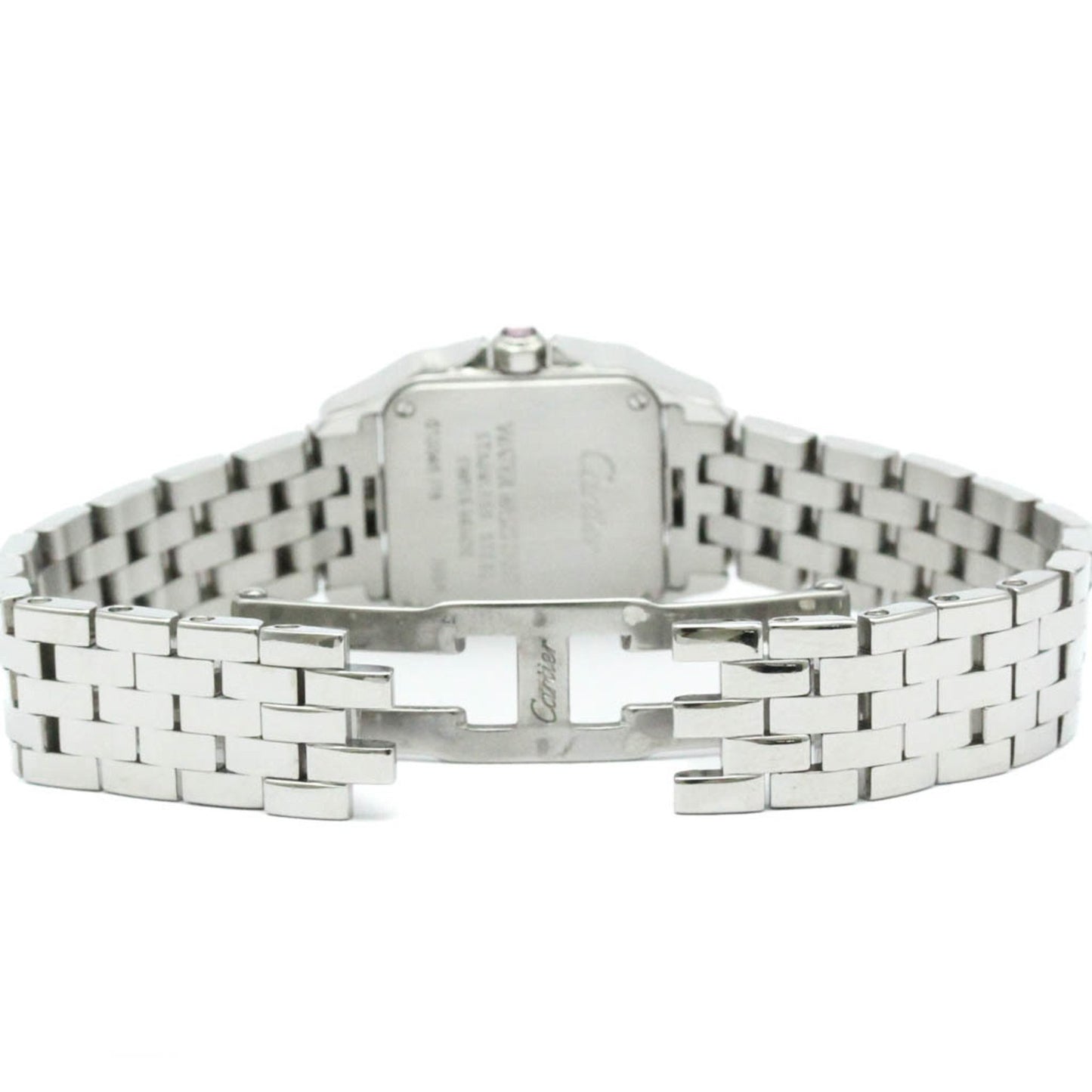 Polished Cartier Santos Demoiselle Pink Mop Dial