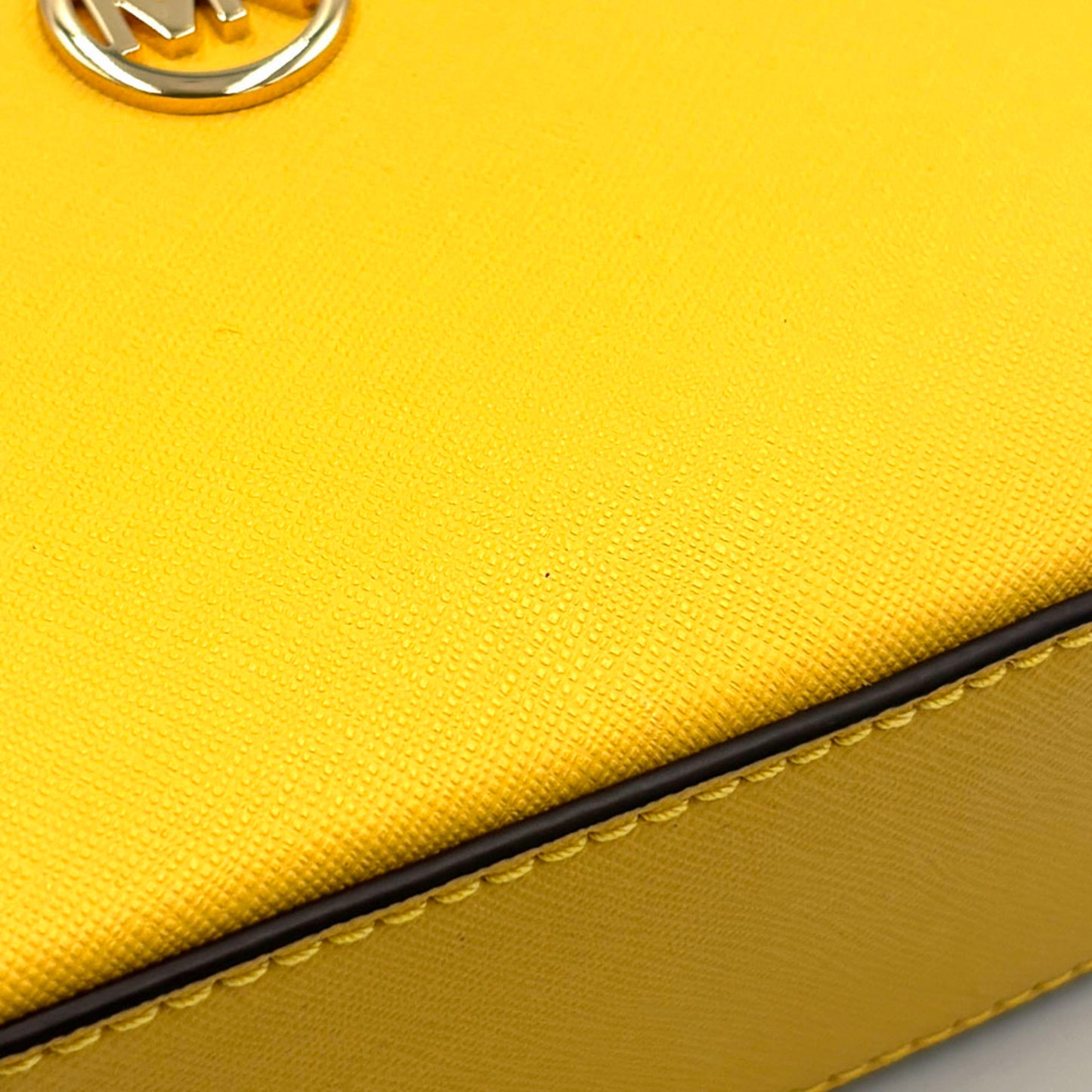 Michael Kors Jet Set Glam Shoulder Bag Daffodil 35S3G8Gc1L Yellow Leather