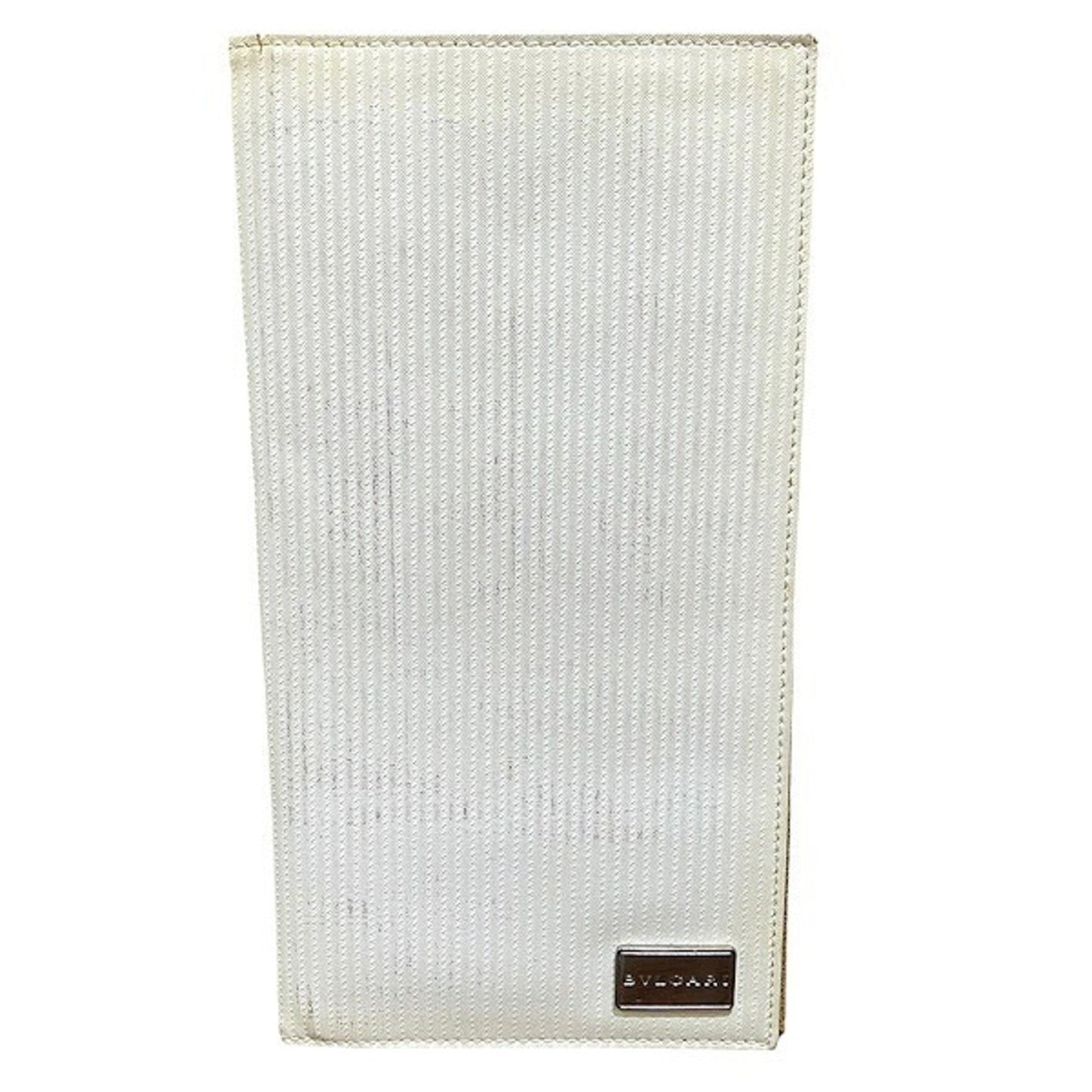 Bvlgari Mirelge White Leather Accessory Passport Case