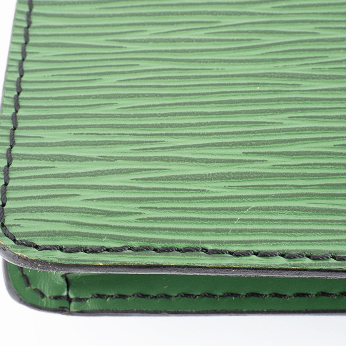 Louis Vuitton Porte-Document Senator Case Clutch Bag M54455 Epi Leather Green