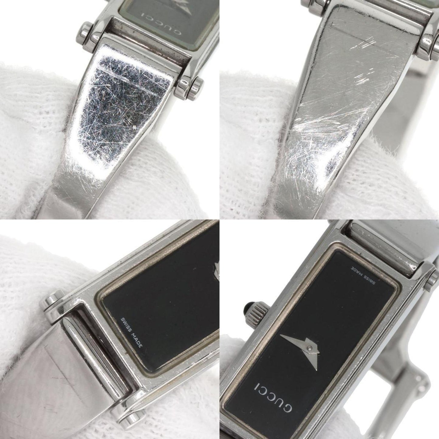 Gucci 1500L Square Face Watch Stainless Steel Ss