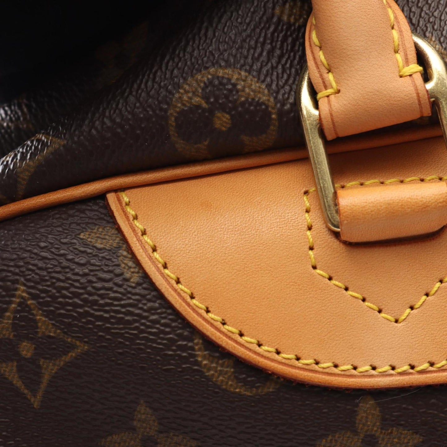 Louis Vuitton Deauville Bowling Vanity Handbag In Coated Canvas And Leather With Monogram Design