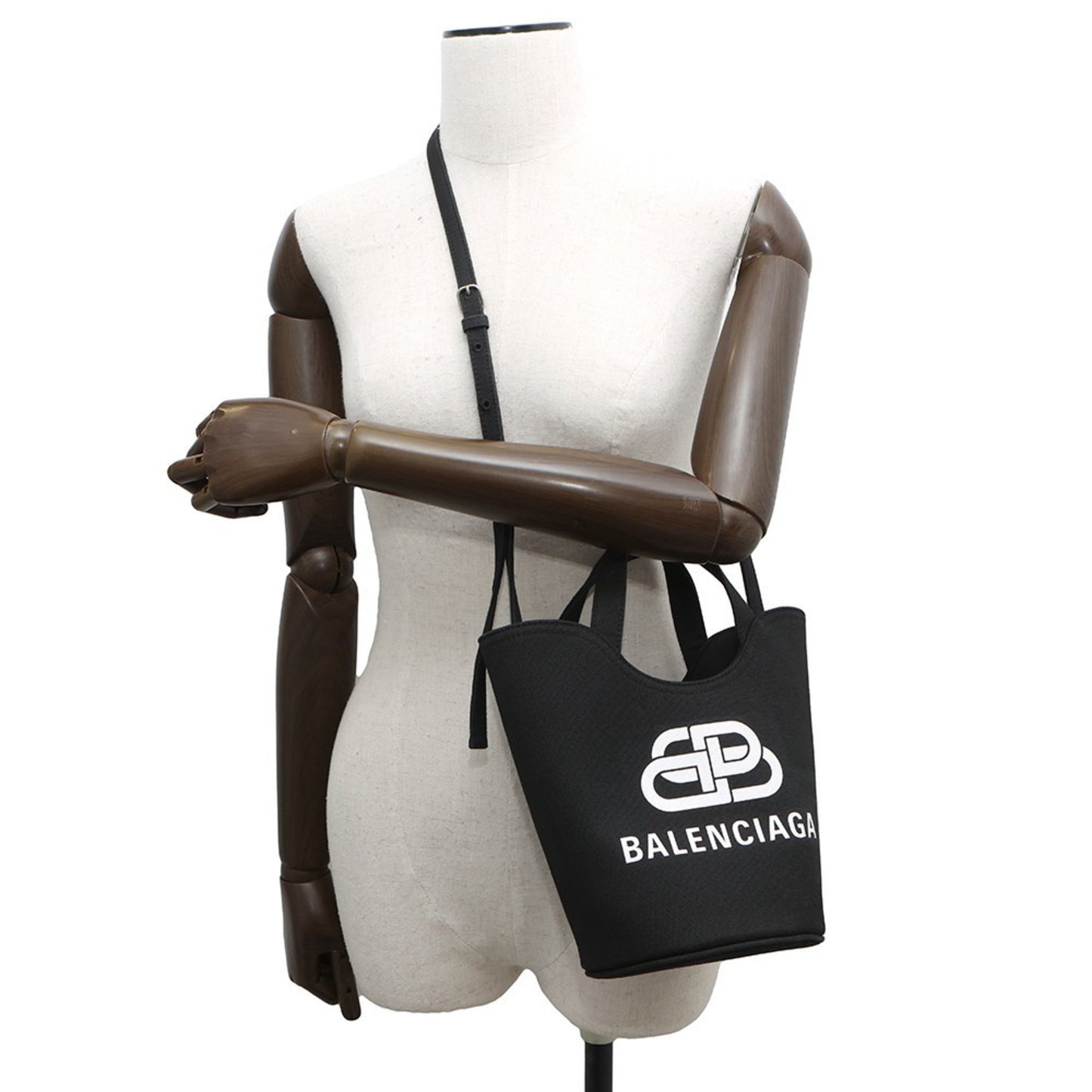 Balenciaga Wave Xs Canvas Handbag 619979 Balenciaga 2-Way Shoulder Bag Bb Black