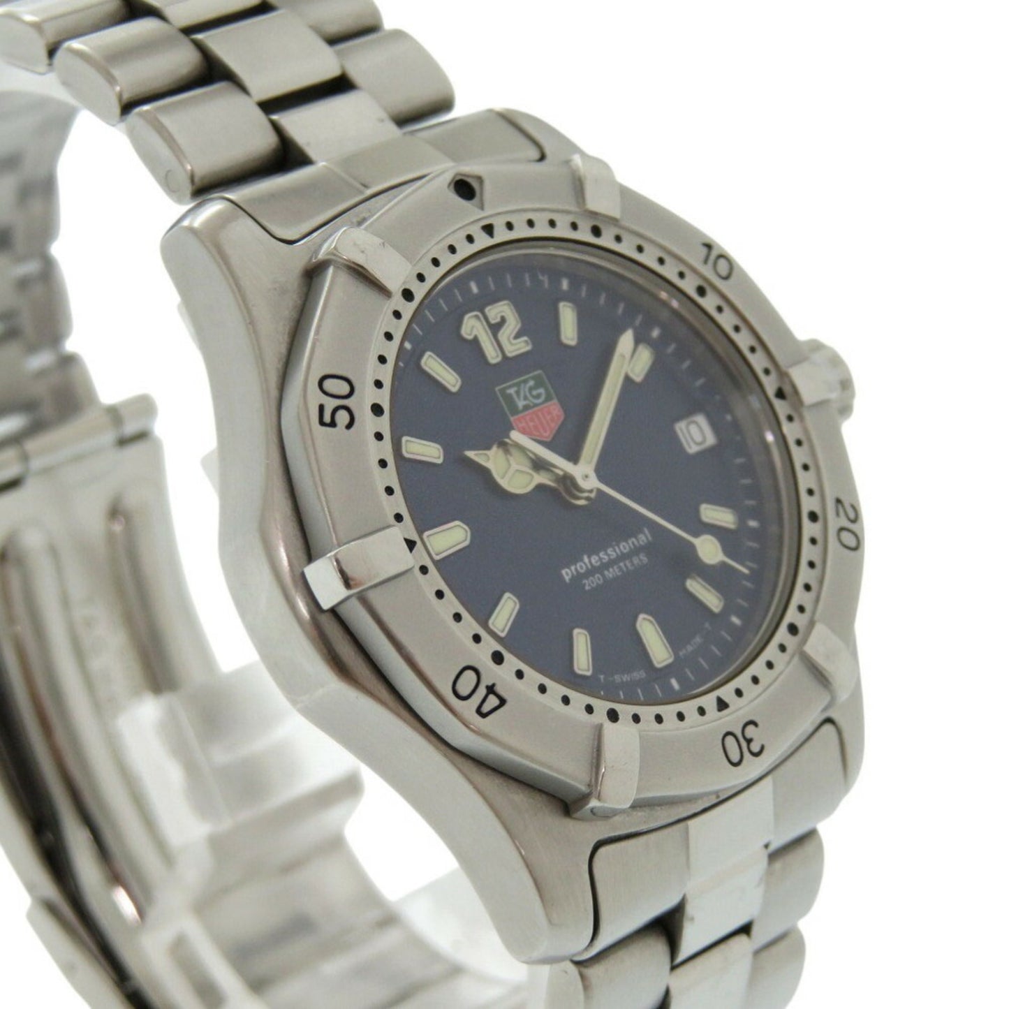Tag Heuer Professional 200M Wk1213 Ss Blue Silver Quartz Watch 1493Tag Heuer