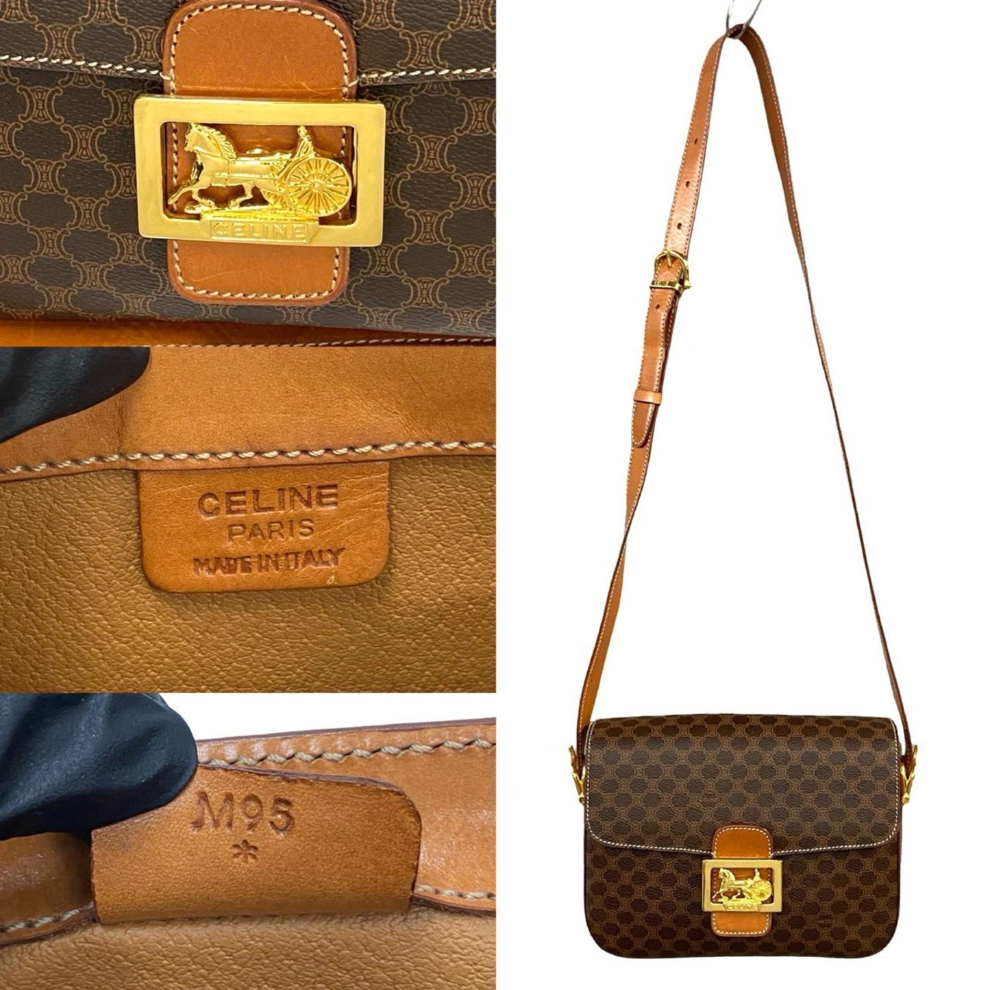 Celine Macadam Blason Triomphe Print Logo