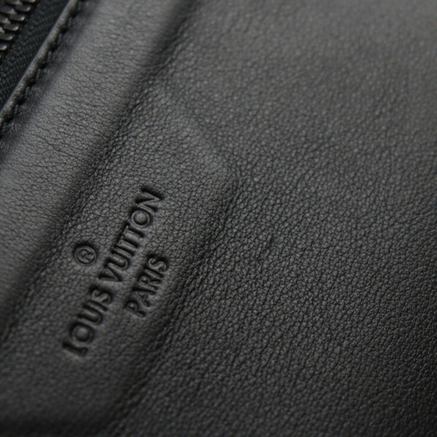 Louis Vuitton Louis Vuitton Pochette Cosmos Dark Infinity Second Bag M63268 Leather Black Clutch