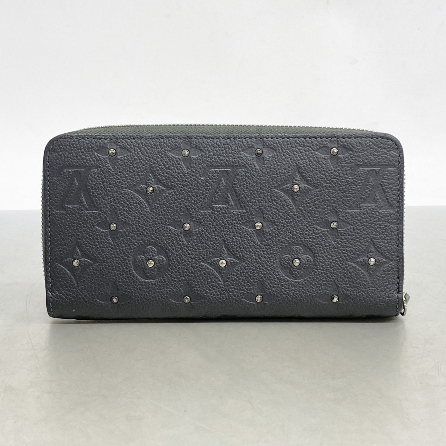 Louis Vuitton Monogram Empreinte Studded Zippy Wallet M61442 Platine