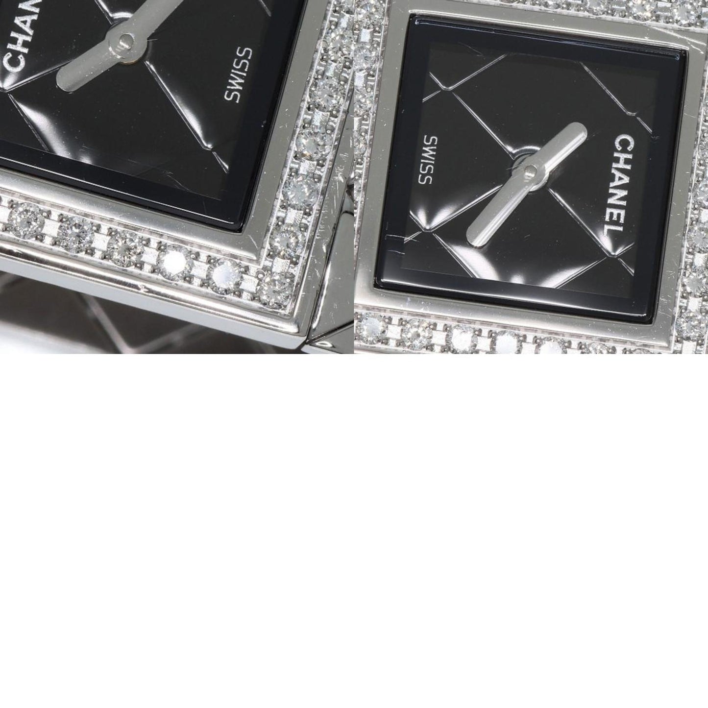 Chanel H0489 Matelasse Diamond Watch Stainless Steel Ss