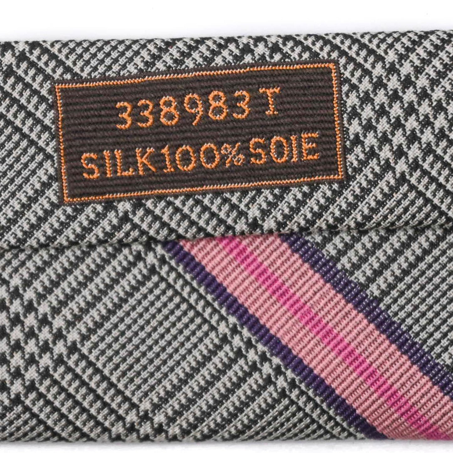 Hermes Men'S Striped Silk Tie In White