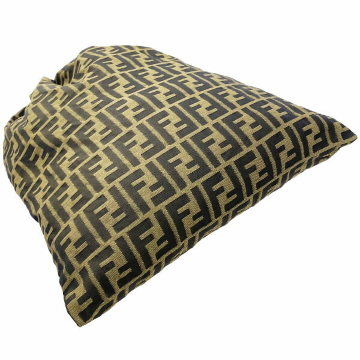 Fendi Pouch Zucca Nylon Canvas Khaki Black Fendi Ff Bag Multi Nn-14799