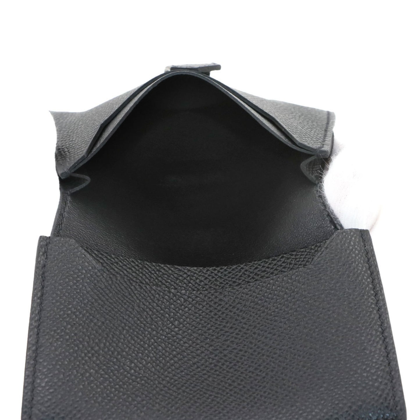 Hermes Herms Bearn Monochrome So Black Card Case