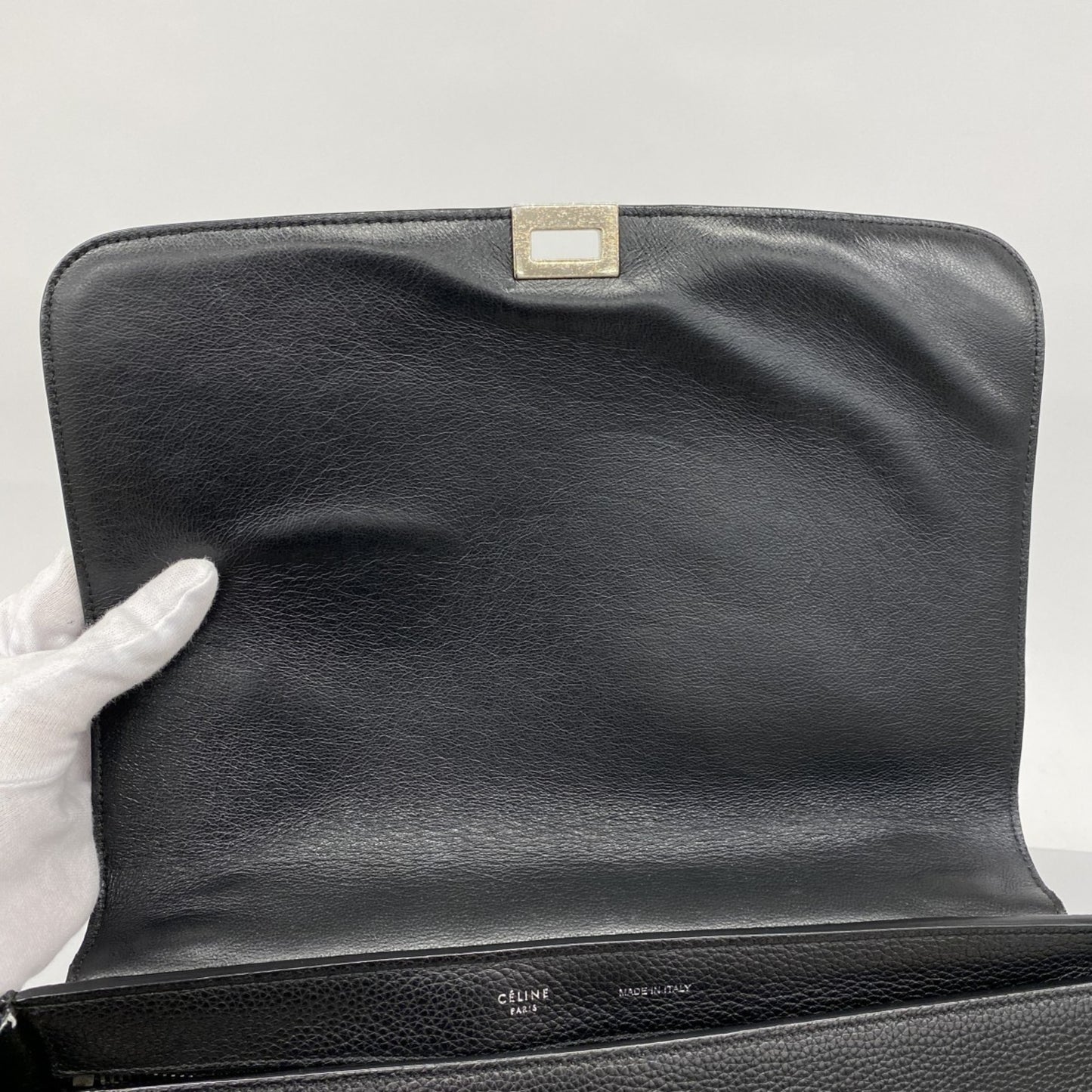 Celine Trapeze Handbag In Suede And Leather