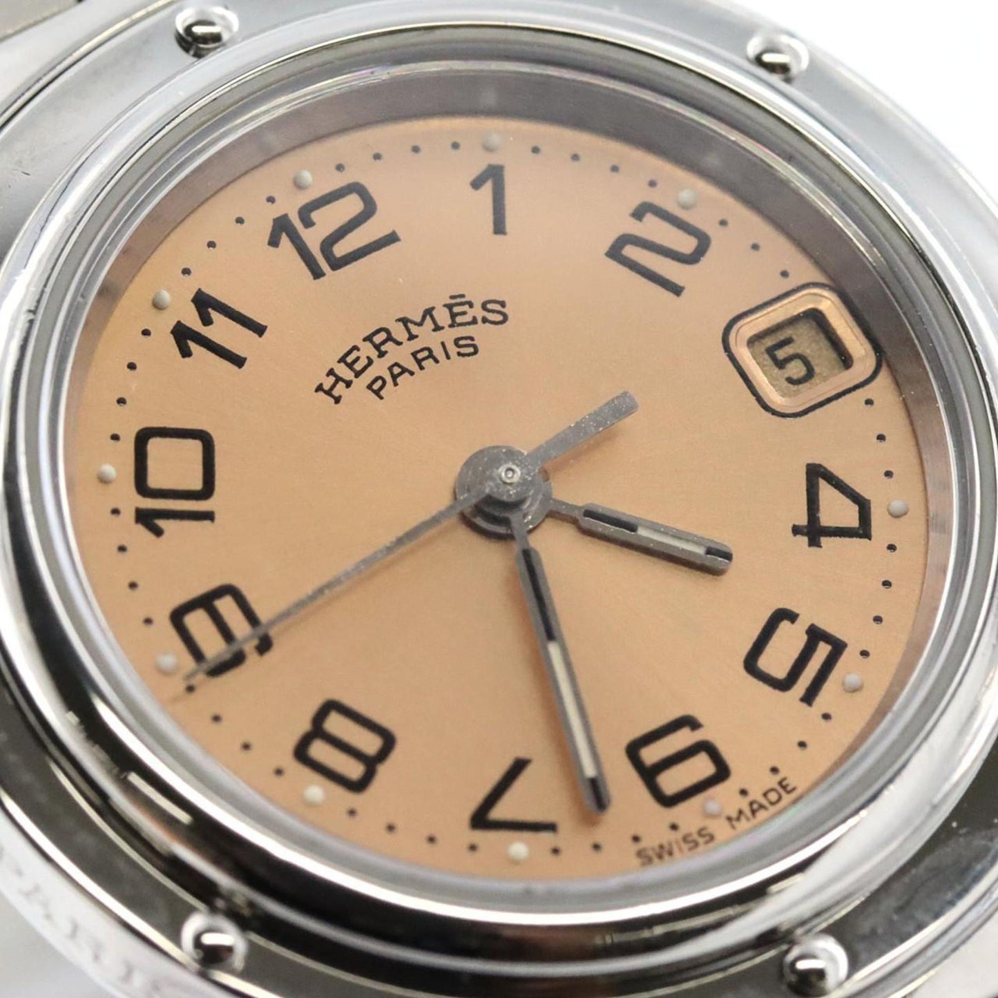 Herms Clipper Cl4.210 Stainless Steel Quartz Watch