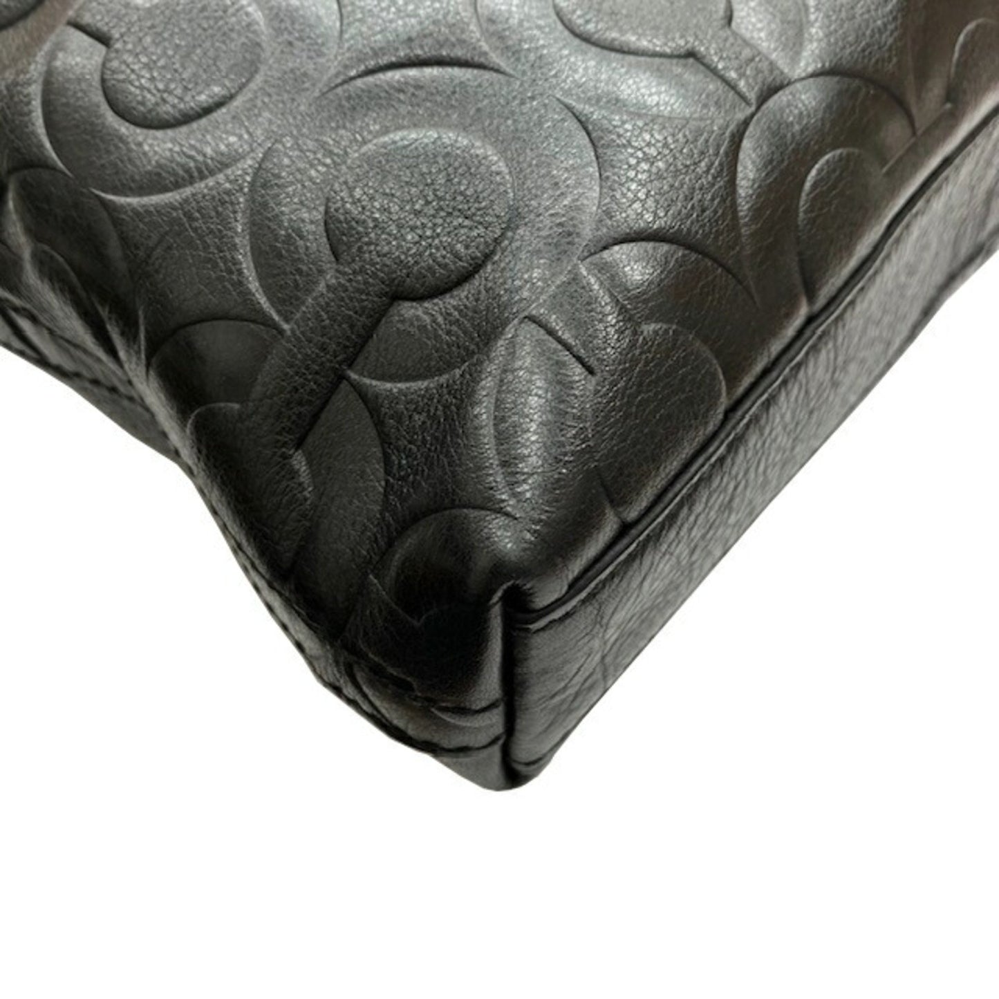 Coach Shoulder Bag 70248 Black Leather
