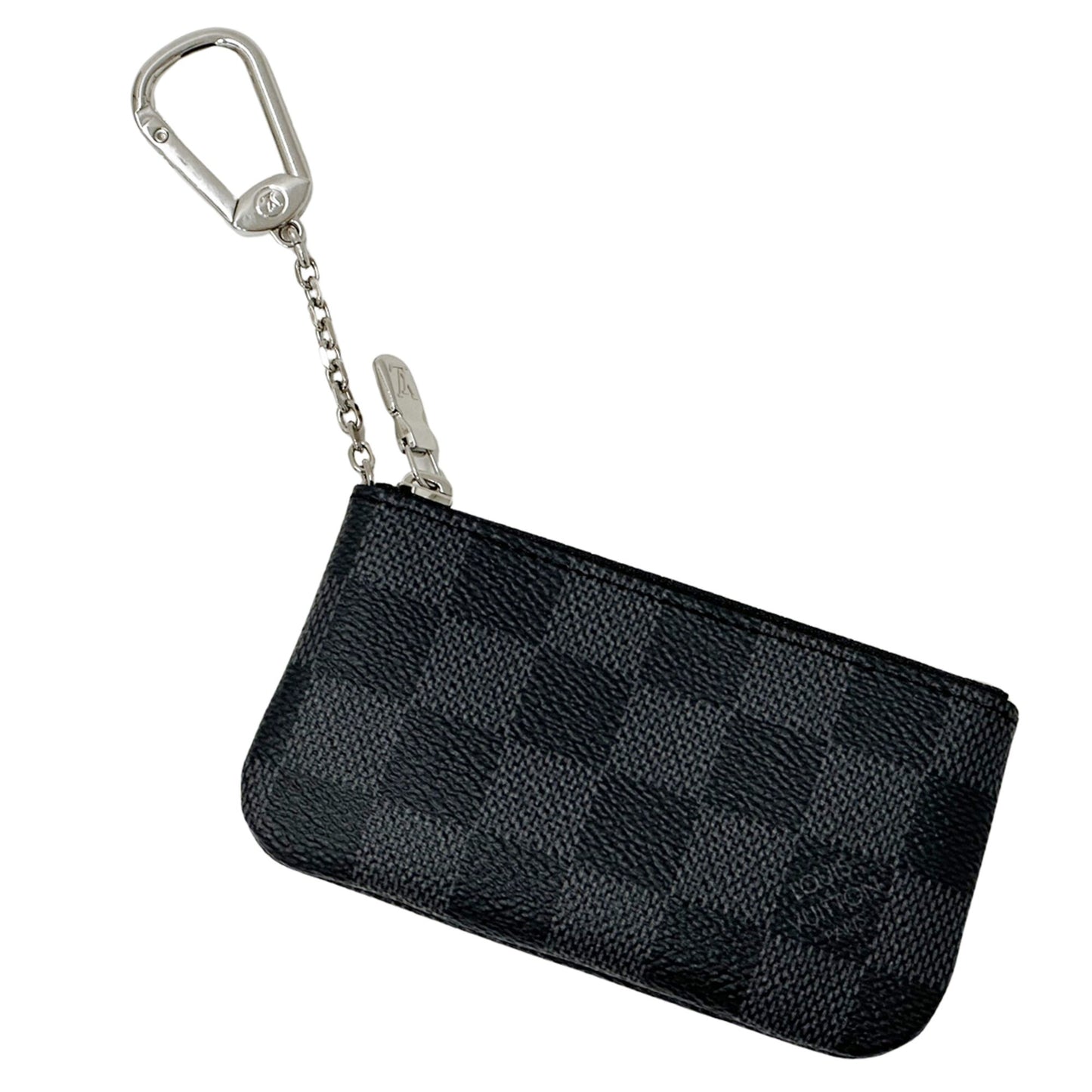 Louis Vuitton Damier Graphite Canvas Pochette Cle (Black/Grey) N60155