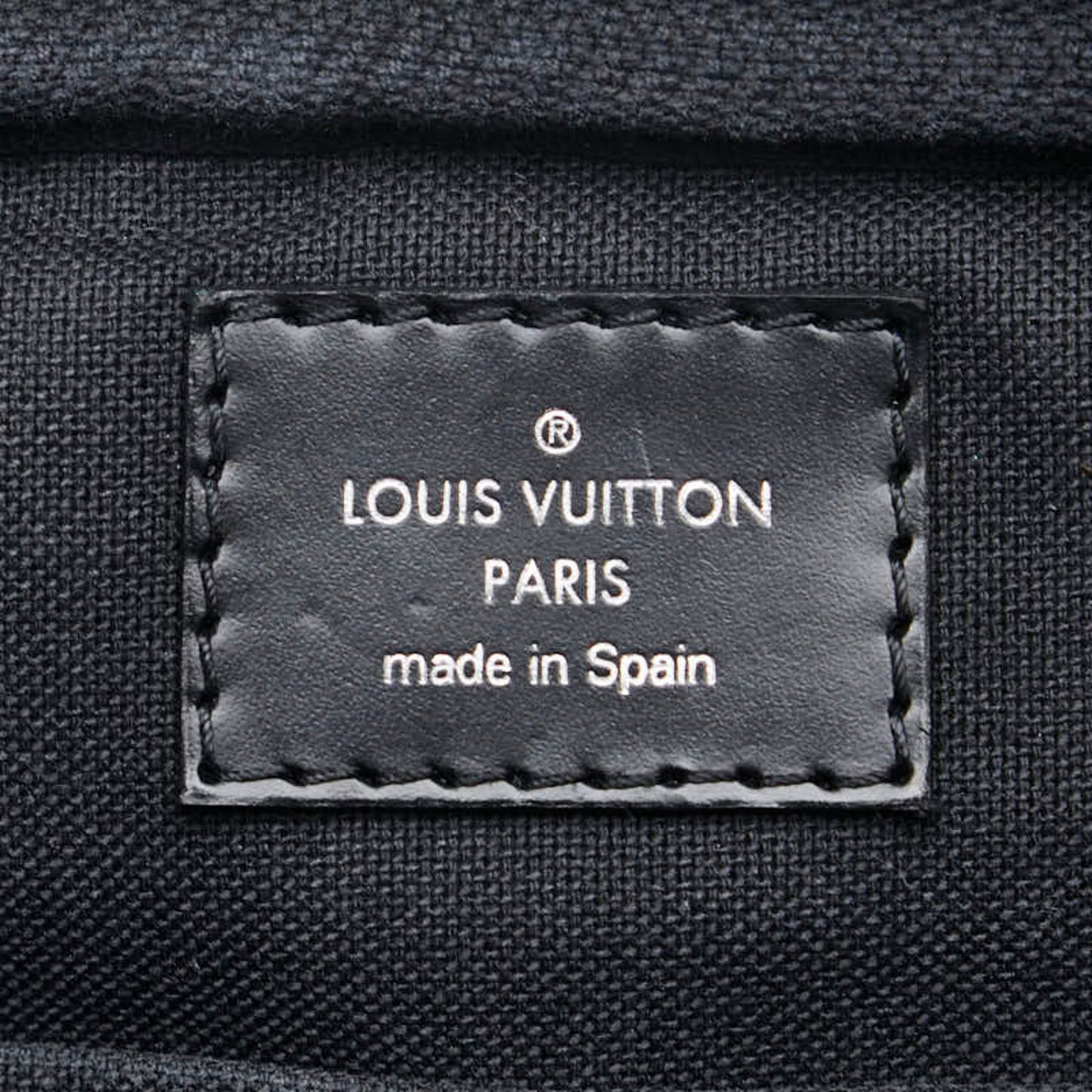 Louis Vuitton Damier Graphite Umbrella Body Bag Waist N41289 Black Grey Pvc Leather