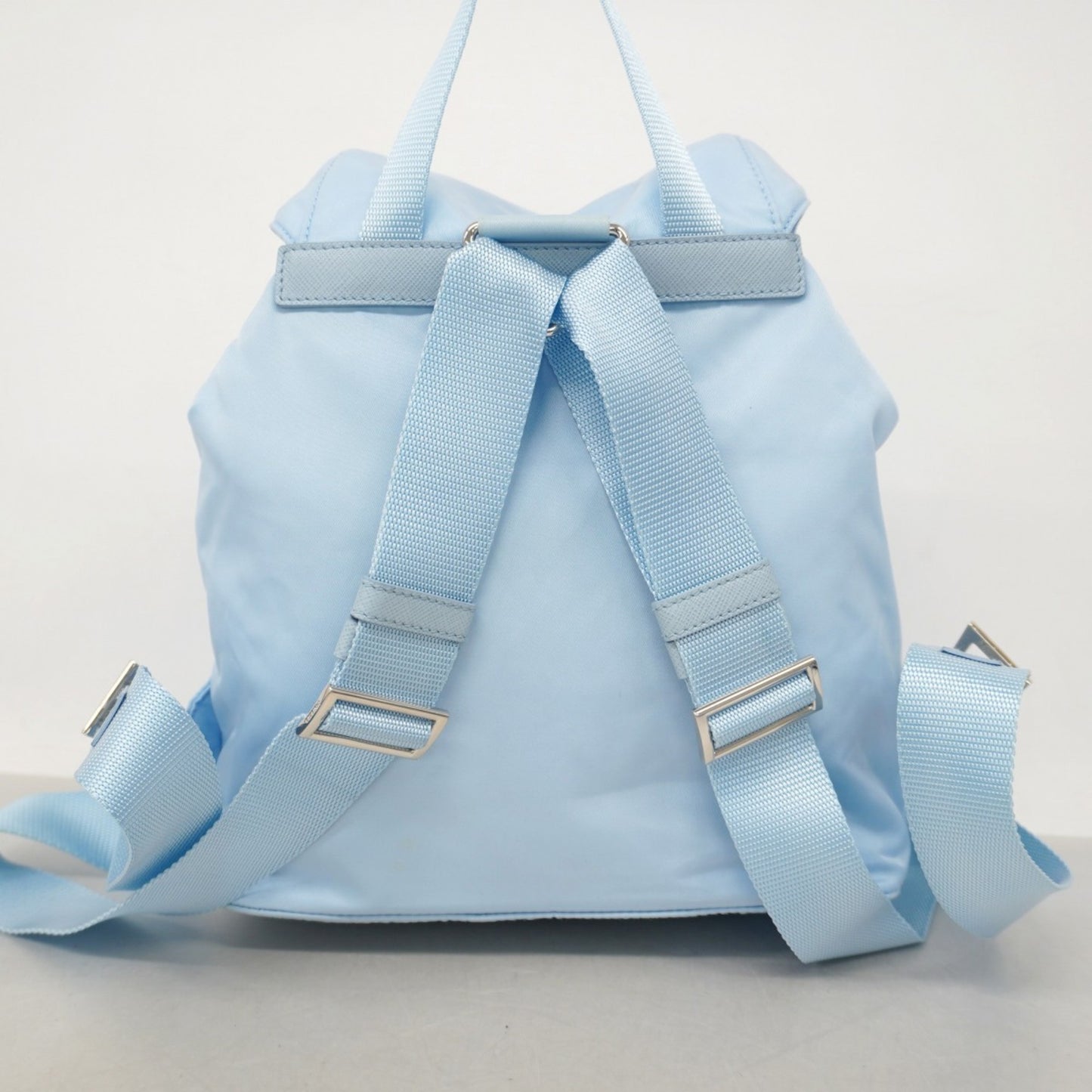 Prada Tessuto Backpack In Sky Blue Nylon