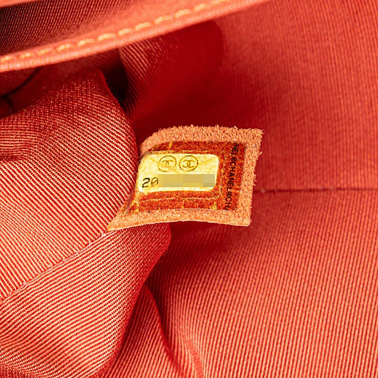 Chanel Coco Mark Boy 25 Shoulder Bag In Orange