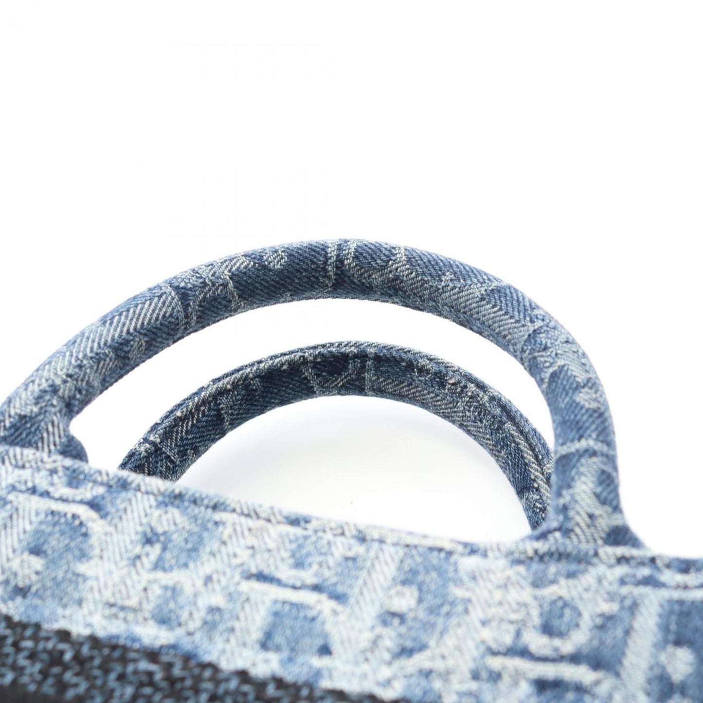 Christian Dior Dior Bo Tote Book Tote Mini Handbag Denim