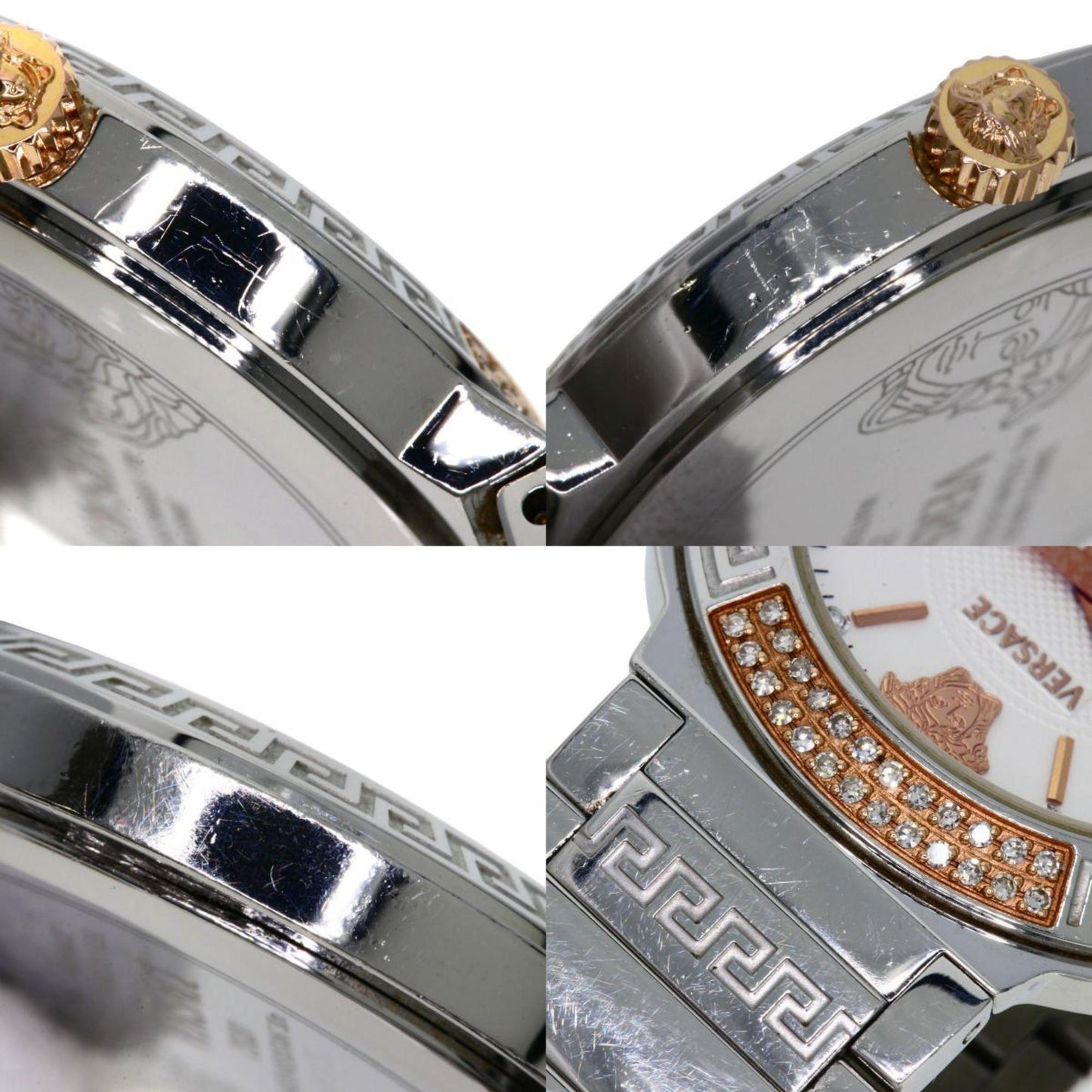Versace Zsq81 Motif Watch Stainless Steel Ss