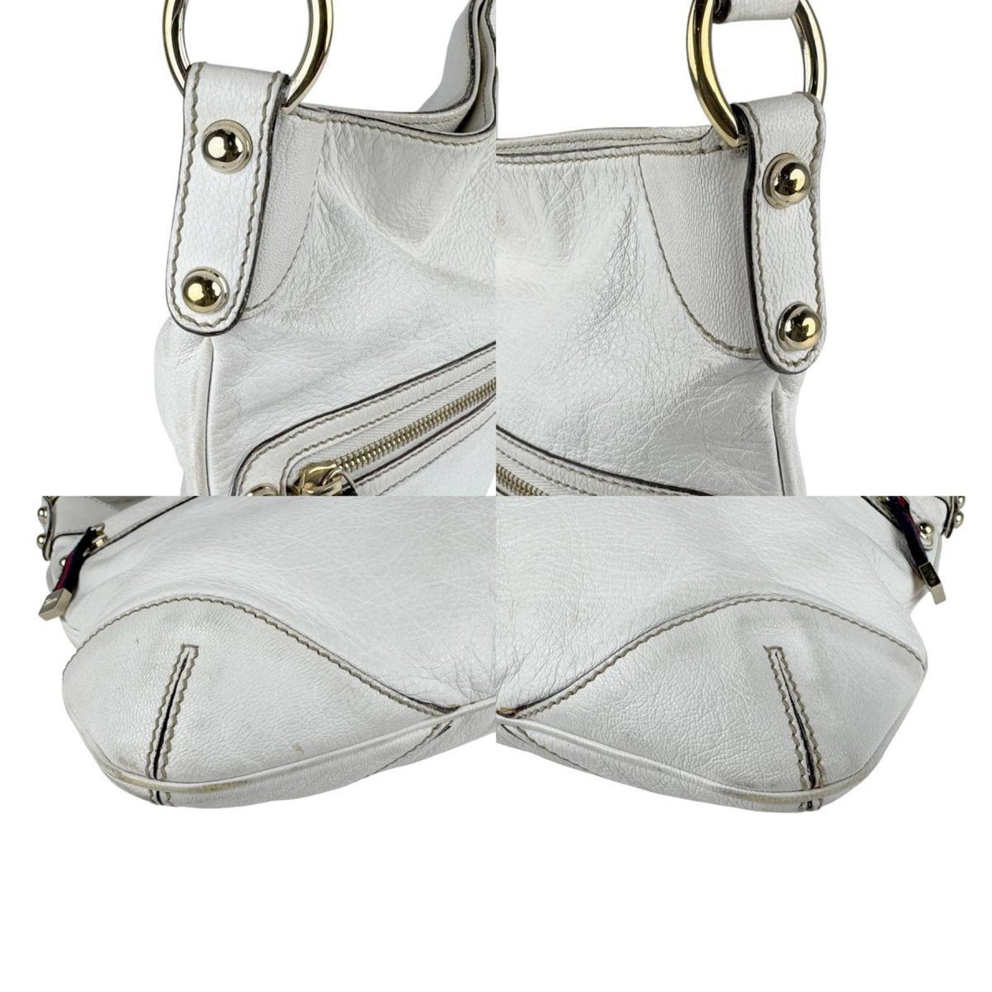 Gucci Shoulder Bag Leather White