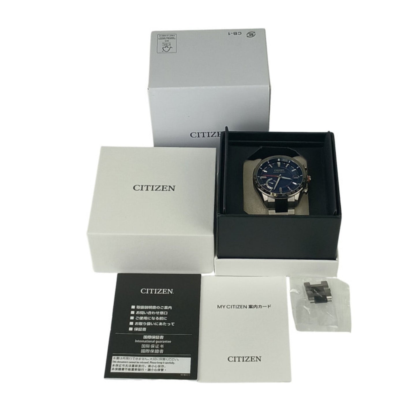 Citizen Attesa Satellite Wave Gps Solar Watch F150 T025811 Cc3085 51L Blue Dial Ti