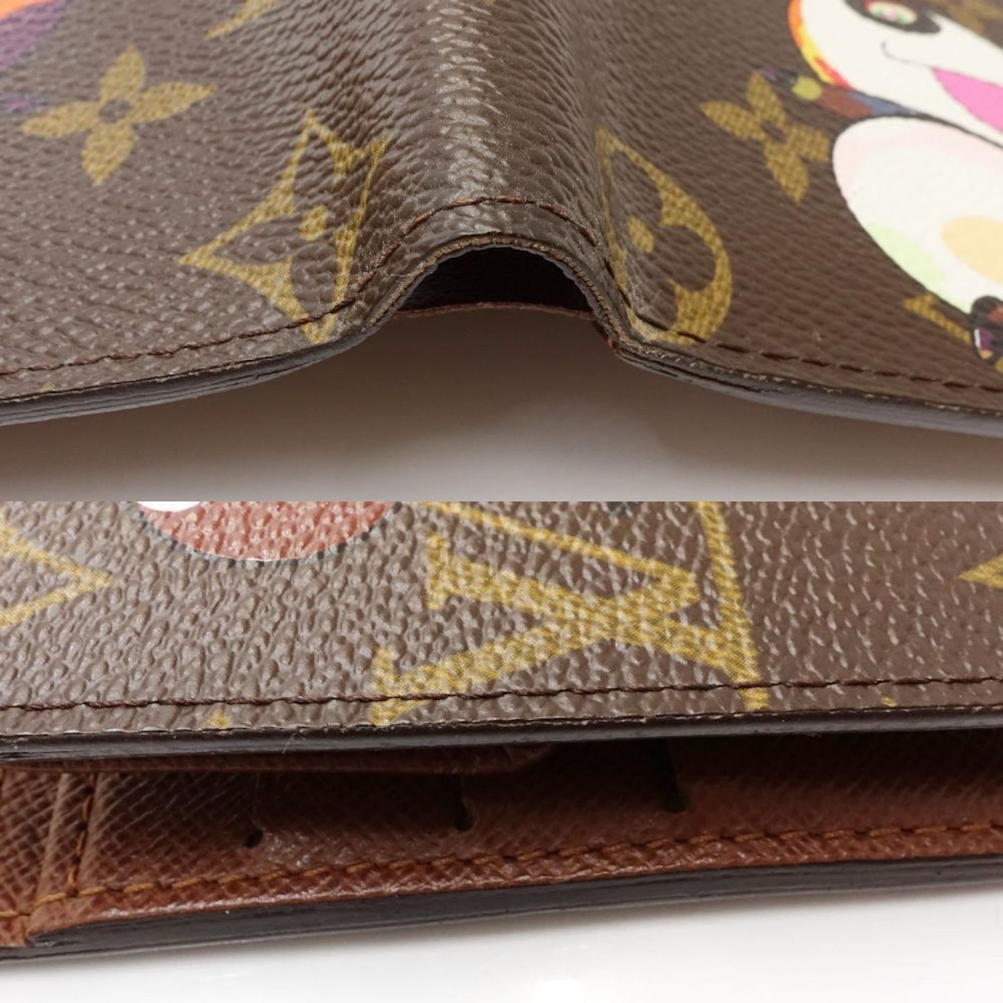 Louis Vuitton Louis Vuitton Monogram Bi-Fold Wallet M61666 Portefeuille Marco Takashi Murakami
