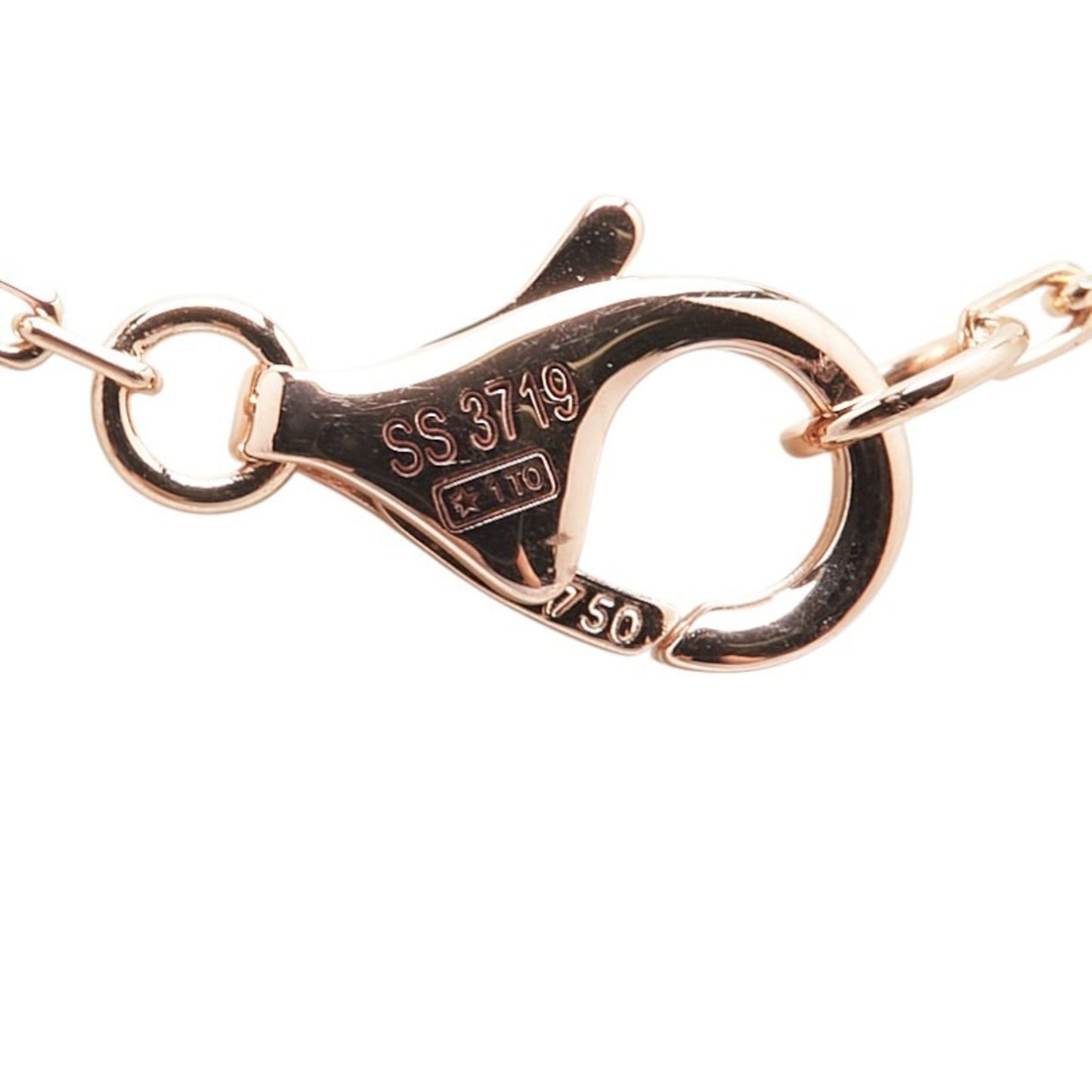 Cartier Double C Chain Pendant Necklace In 18K Pink Gold