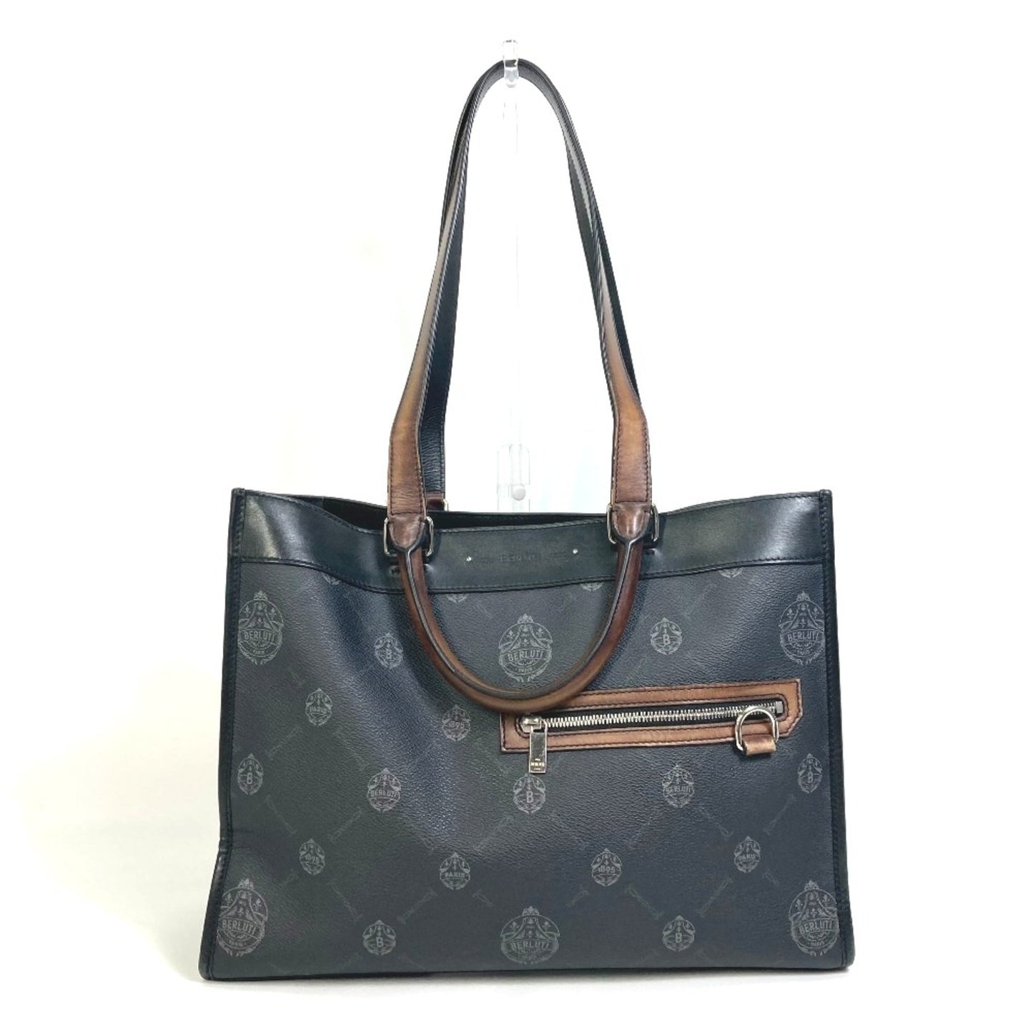 Berlutti 2Way Shoulder Bag Tote Bag Black