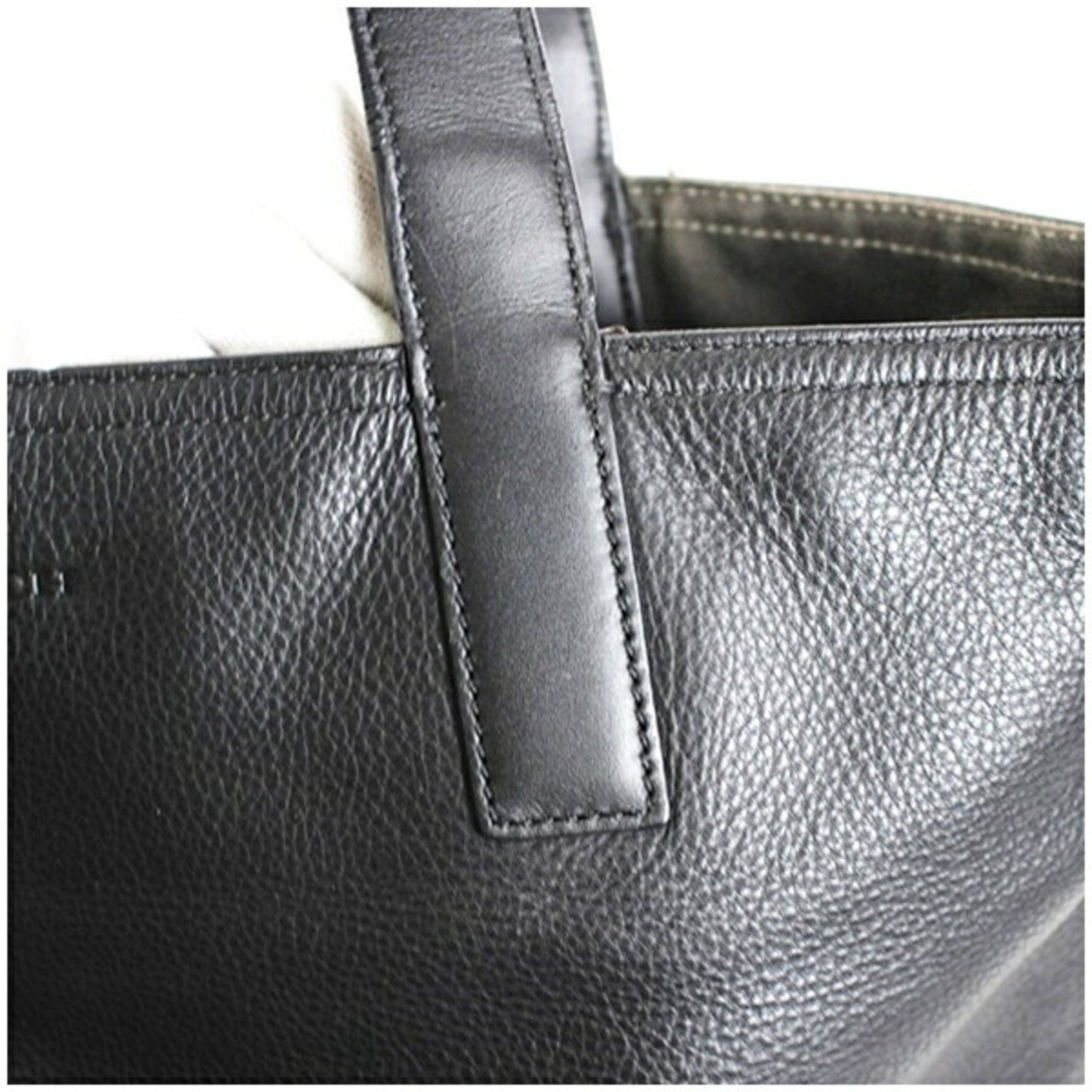 Coach Reversible Tote Bag In Black Leather (70502)
