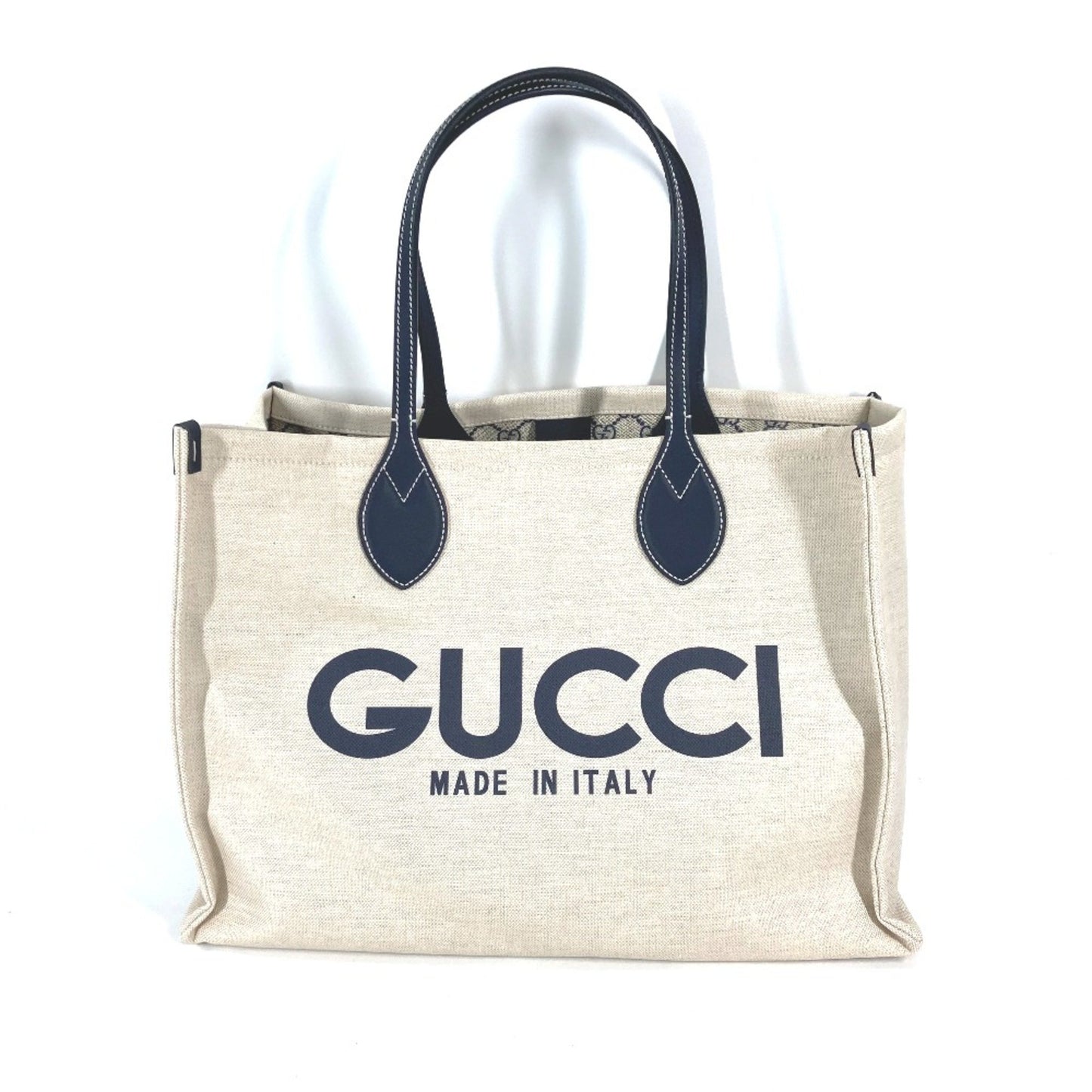 Gucci 772176 Japan Limited Japan Shoulder Bag Shoulder Bag Tote Bag Beigebased X Black Dark Navy