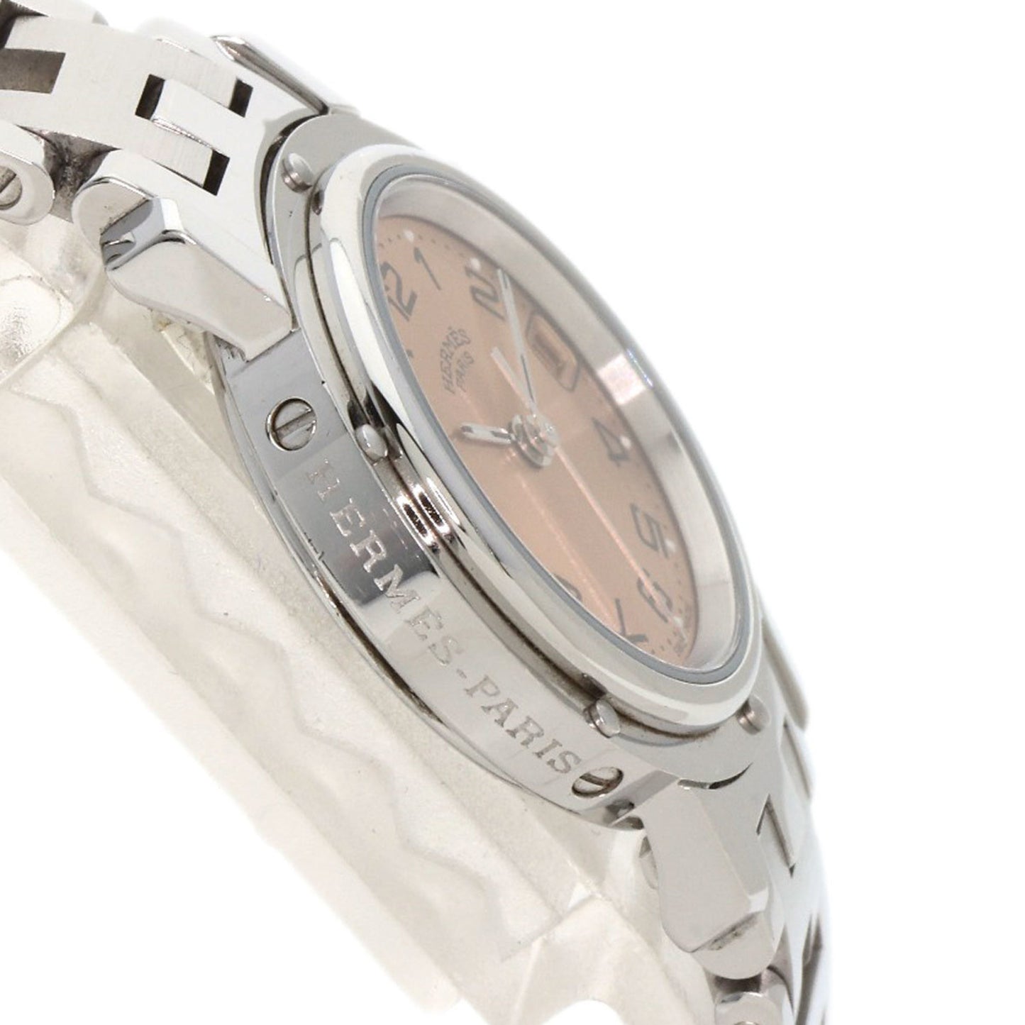Hermes Cl4.210 Clipper Watch Stainless Steel Ss