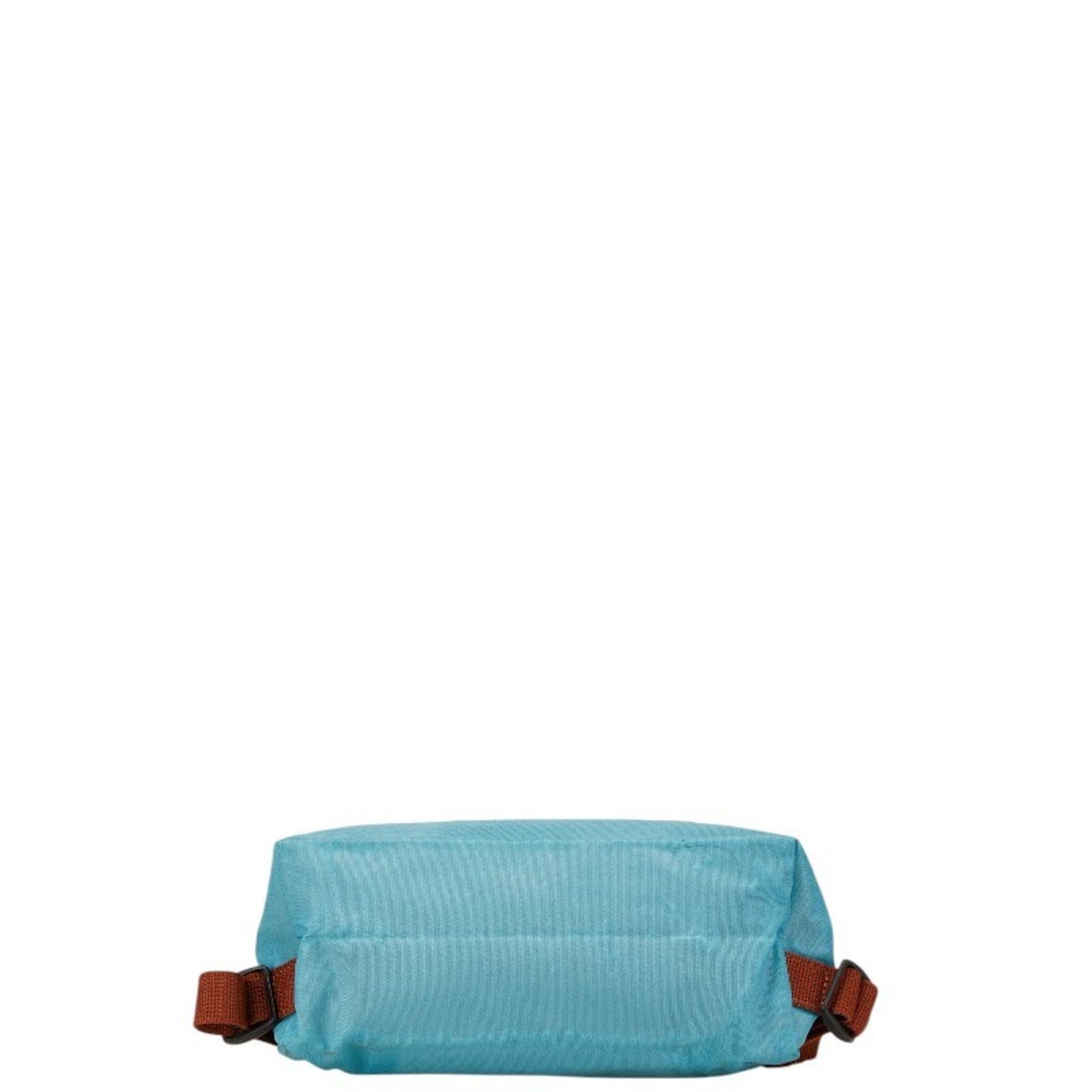 Longchamp Pliage Backpack Blue Brown Nylon Leather