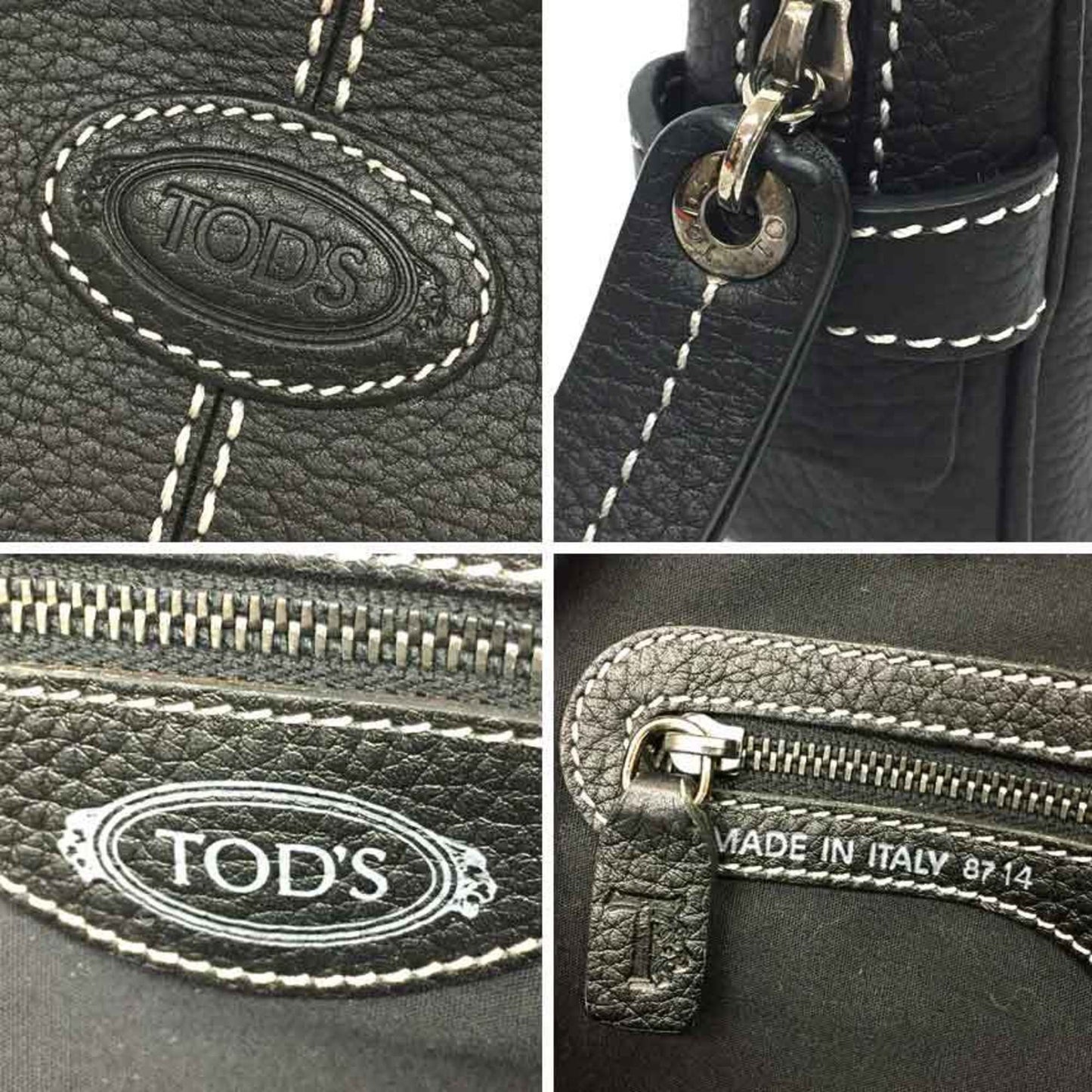 Tod'S Leather Second Bag Black