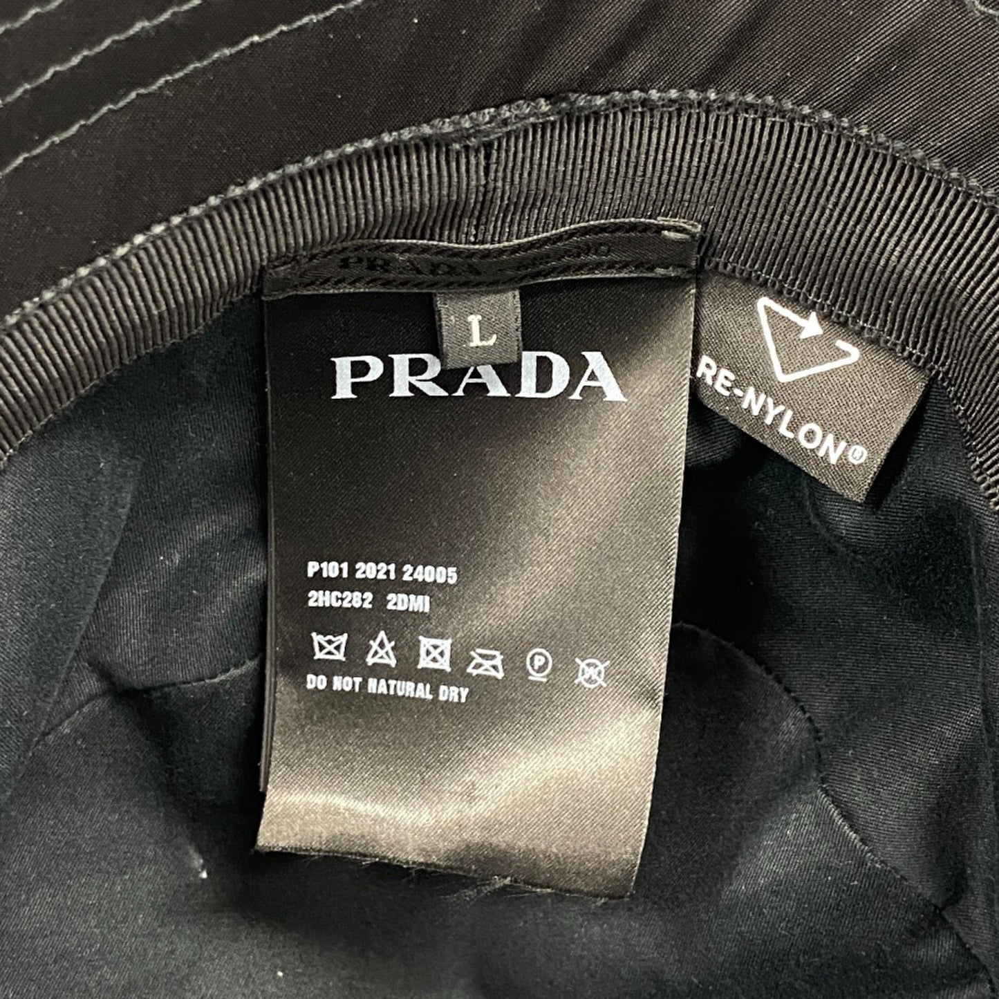 Prada 2Hc282 Polyamide Bucket Hat Black