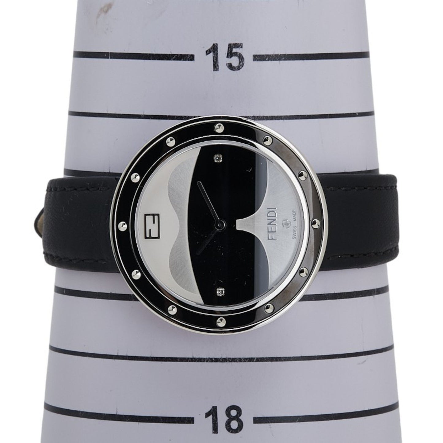 Fendi My Way 3-Piece Diamond Quartz Watch With Silver Dial