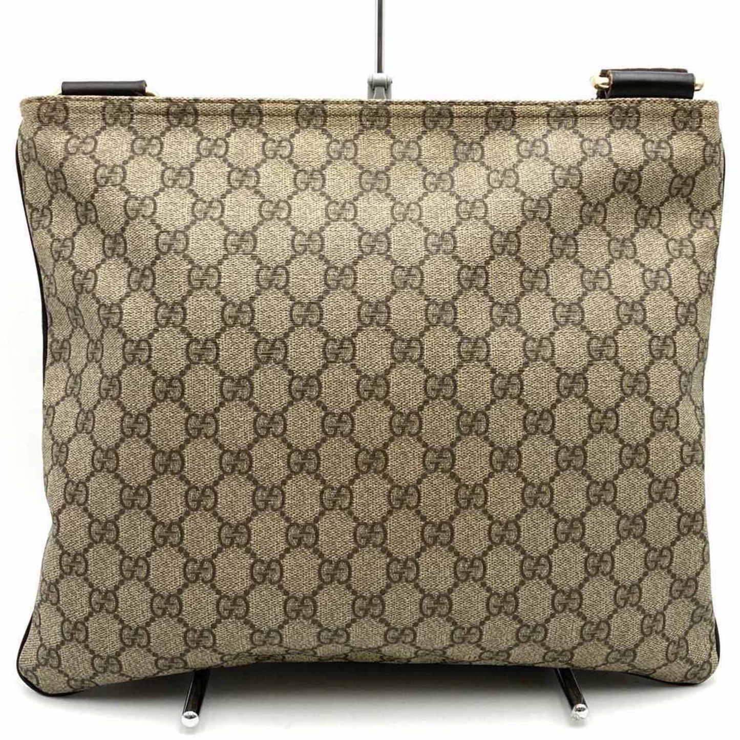 Gucci 201446 Shoulder Bag Brown Gg Supreme Canvas