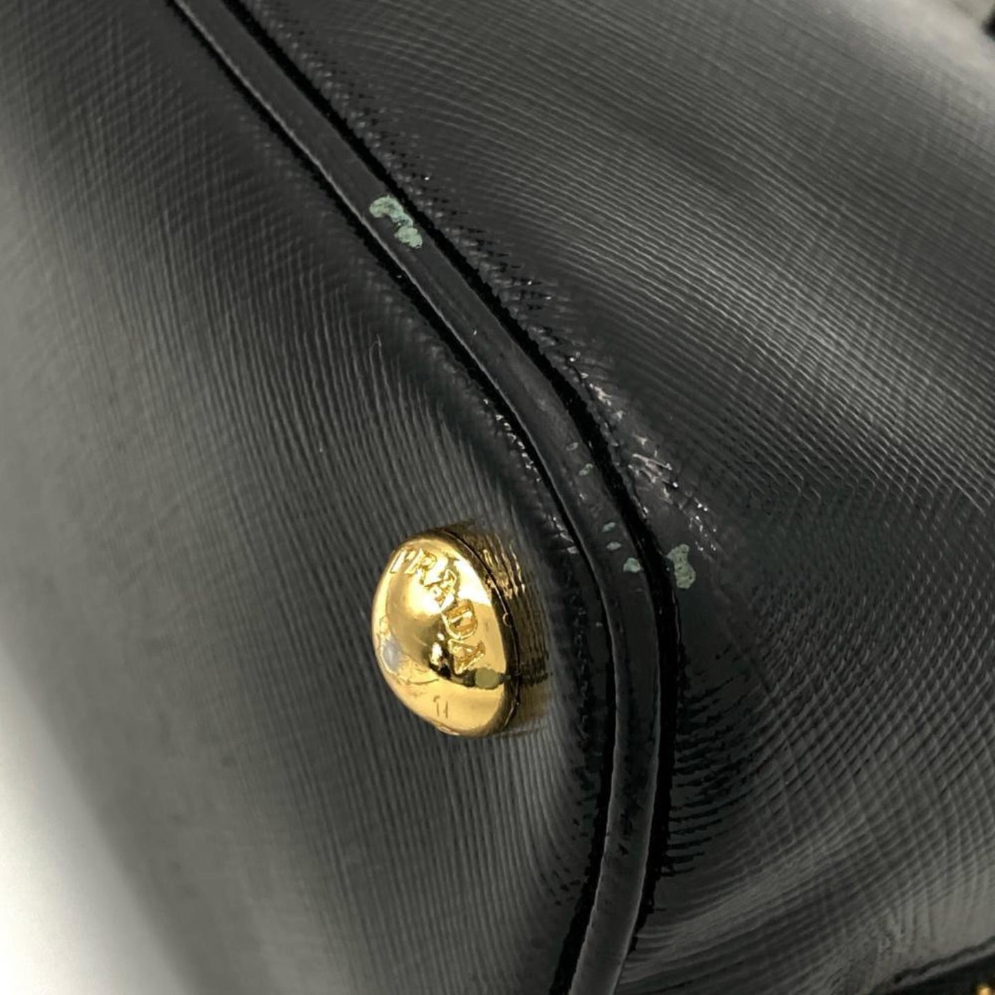 Prada Promenade Shoulder Bag Black Triangle Plate