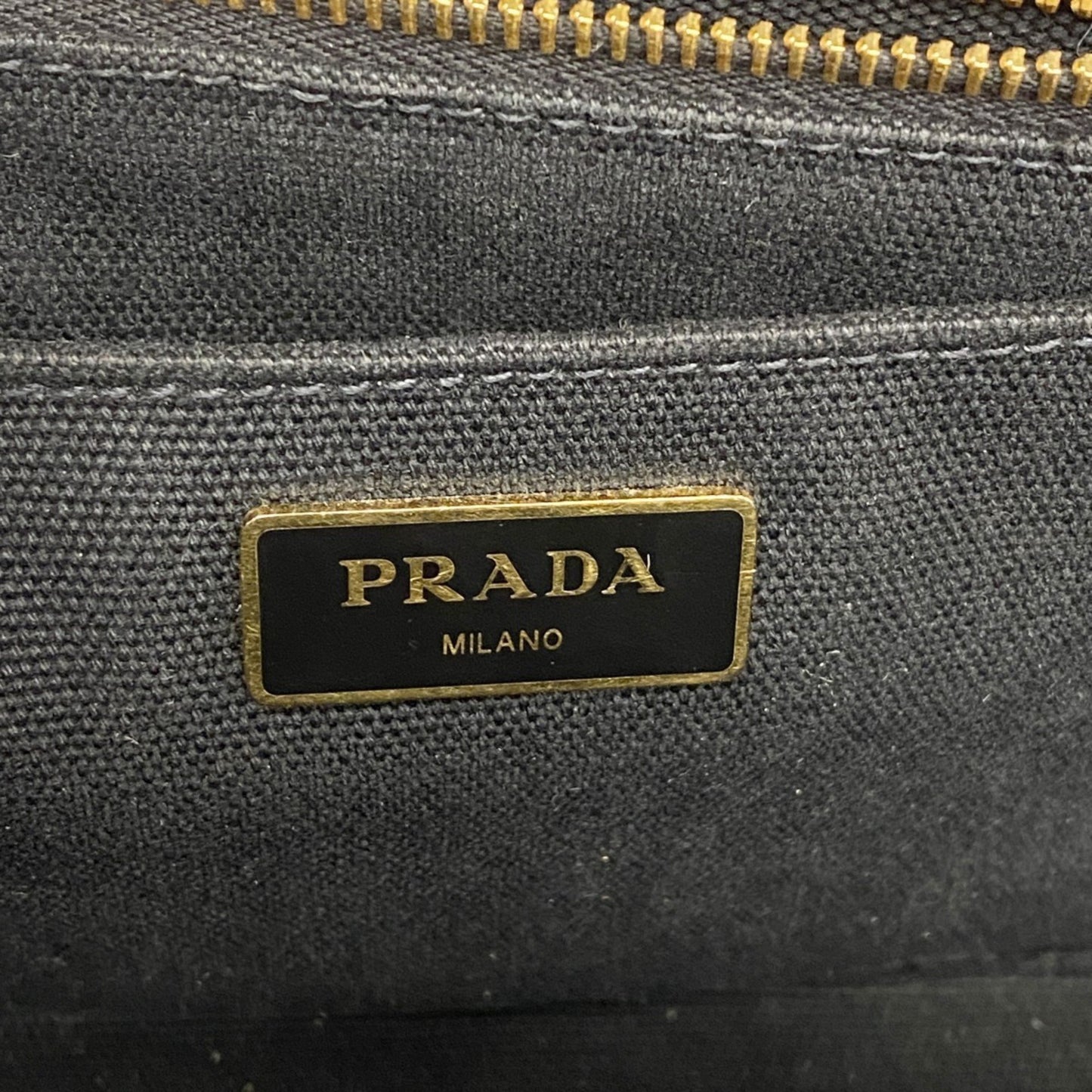 Prada Canapa Canvas Tote Bag