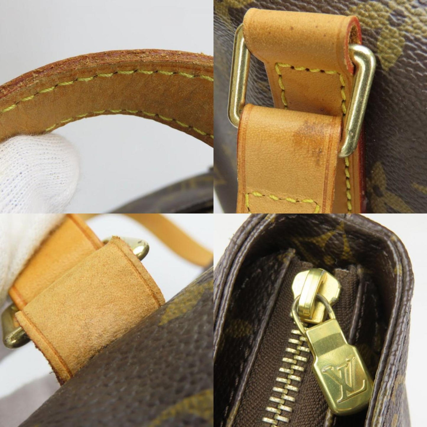 Louis Vuitton Tote Bag Cabas Maison M51151 Monogram Tanned Leather Brown