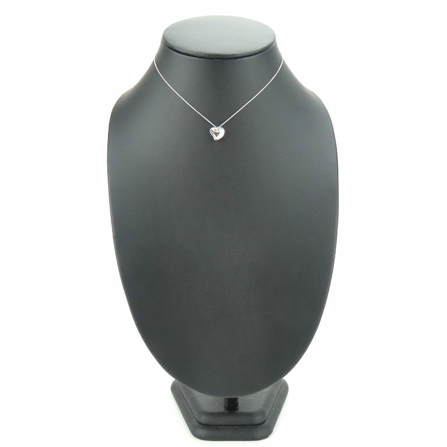 Tiffany Necklace Curved Heart Silver 925 Approx. 4.3G Elsa Peretti