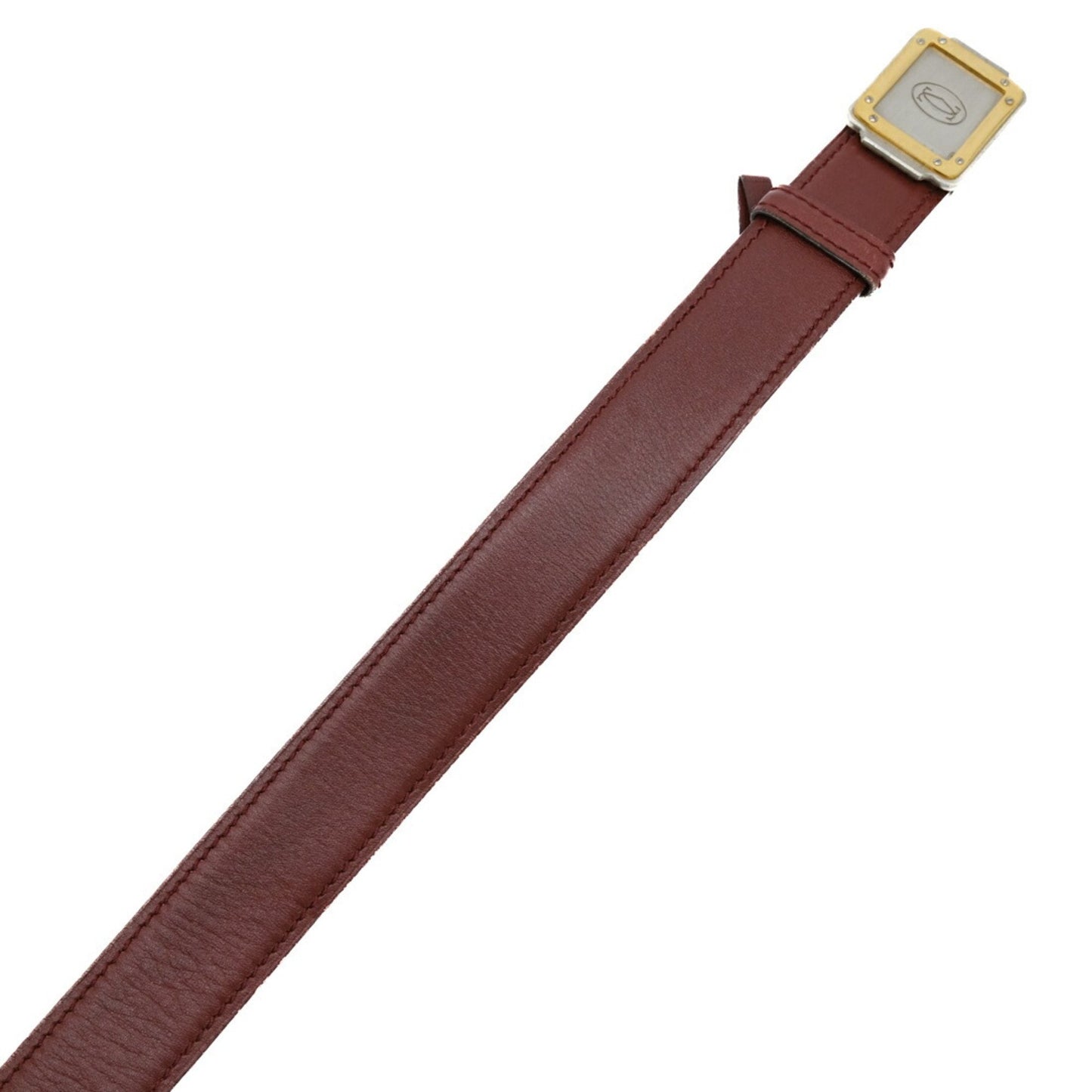 Cartier Belt Santos Bordeaux Red