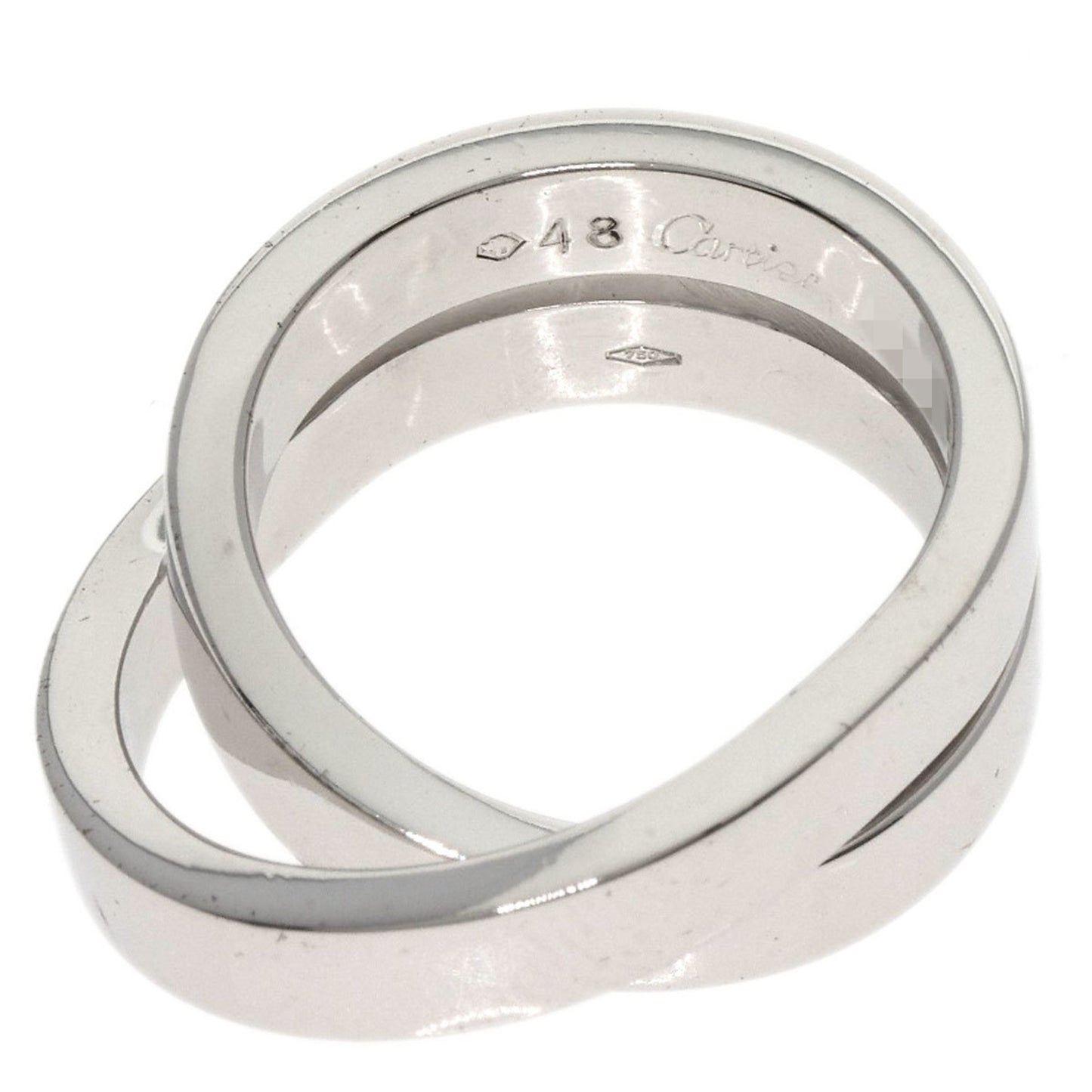 Cartier Paris Ring #48 18K White Gold