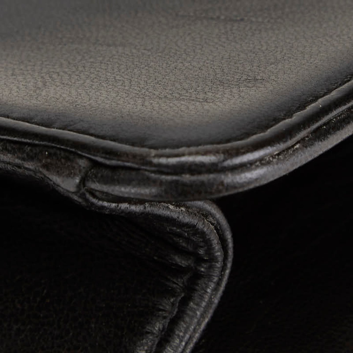 Chanel Coco Mark Clutch Bag Black Lambskin