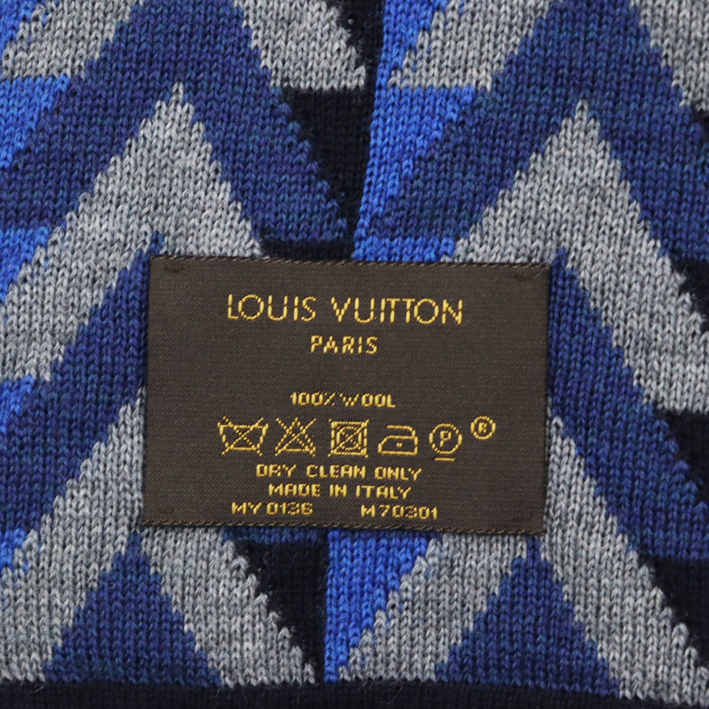Louis Vuitton M70301 Echarpe V Obsession Logo Tag Stole/Scarf