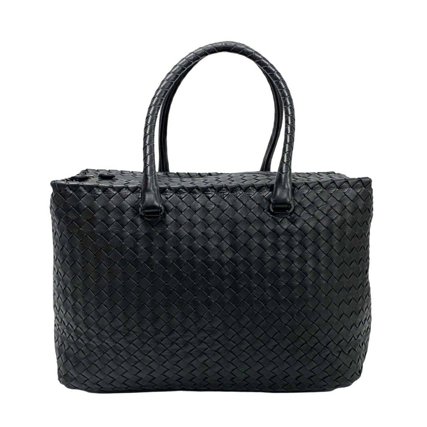 Bottega Veneta Intrecciato Leather Boston Bag