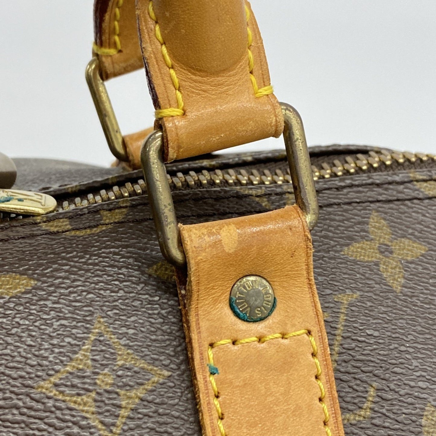 Louis Vuitton Monogram Keepall 55 Boston Bag M41424 Brown