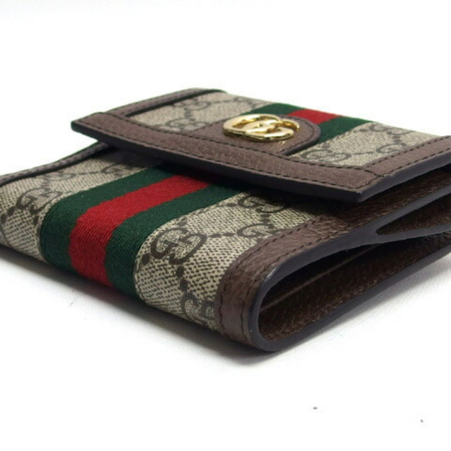 Gucci Bi-Fold Compact Wallet Ophidia Gg Supreme